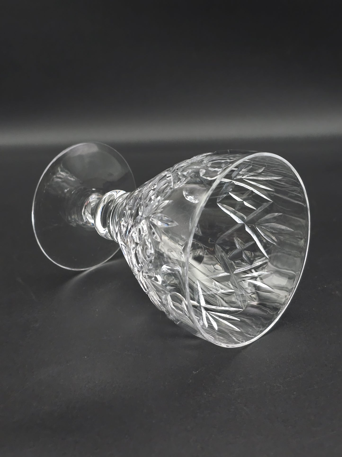Royal Doulton Georgian Pattern set of 6 Crystal Wine goblets 250ml