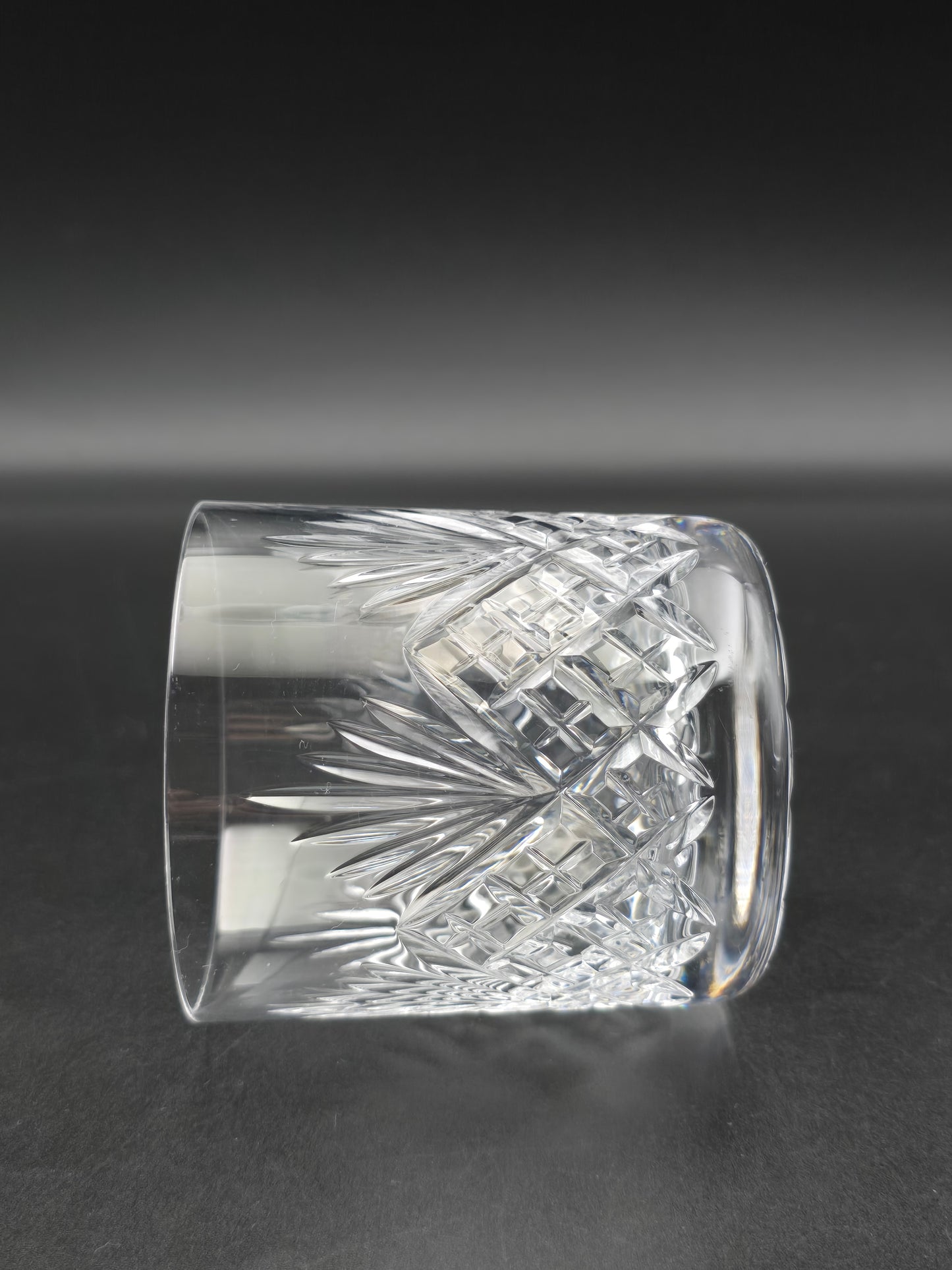 Set of 4 Royal Doulton Juno Tumblers – 9oz Vintage Glasses, 8.3cm Tall – Classic Cut Crystal Style – Elegant British