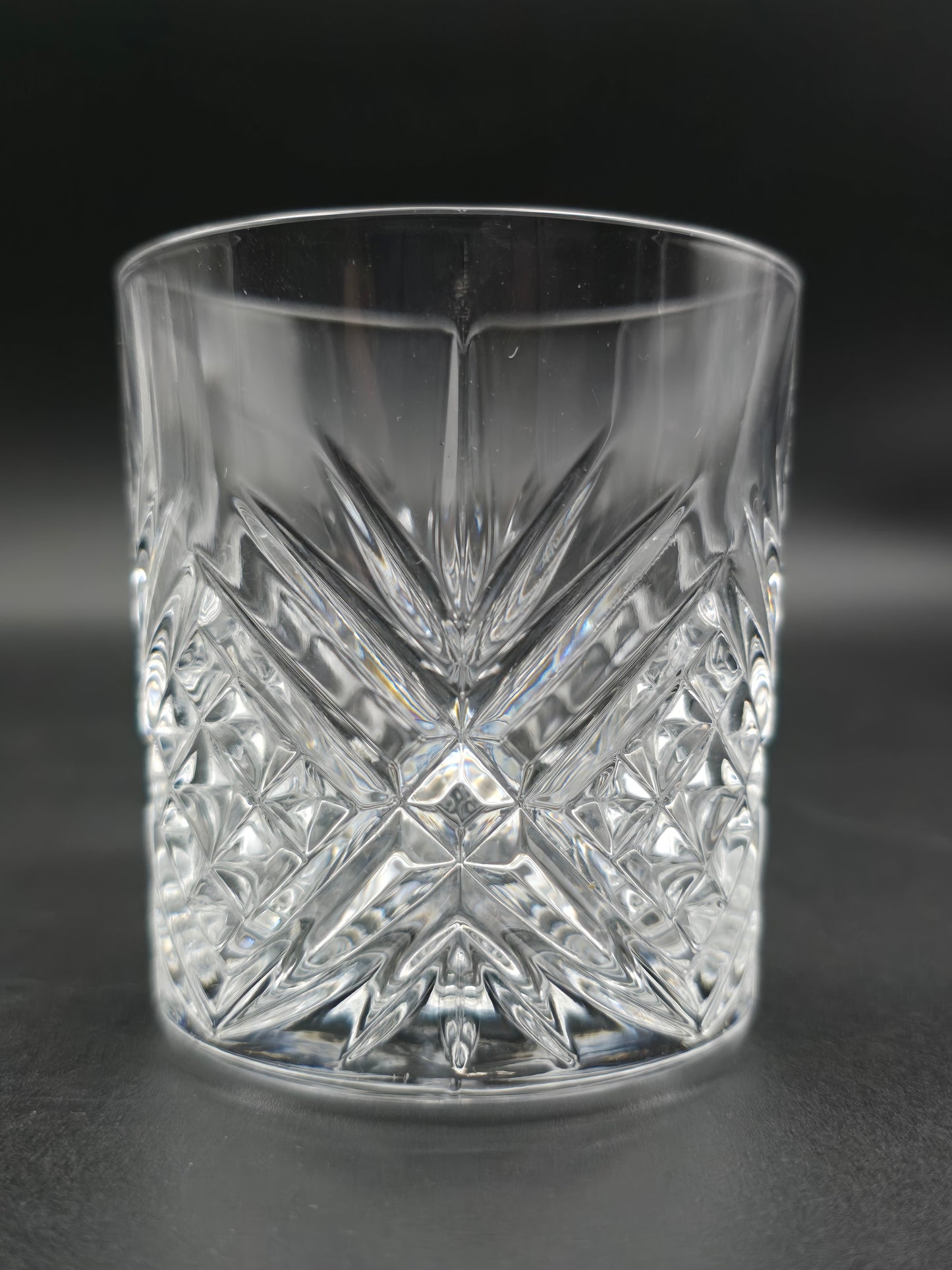 Set of 4 Edinburgh Crystal Whisky Tumblers – Boxed, 8oz, Heavy Cut Glass, Vintage Scottish Crystal Barware