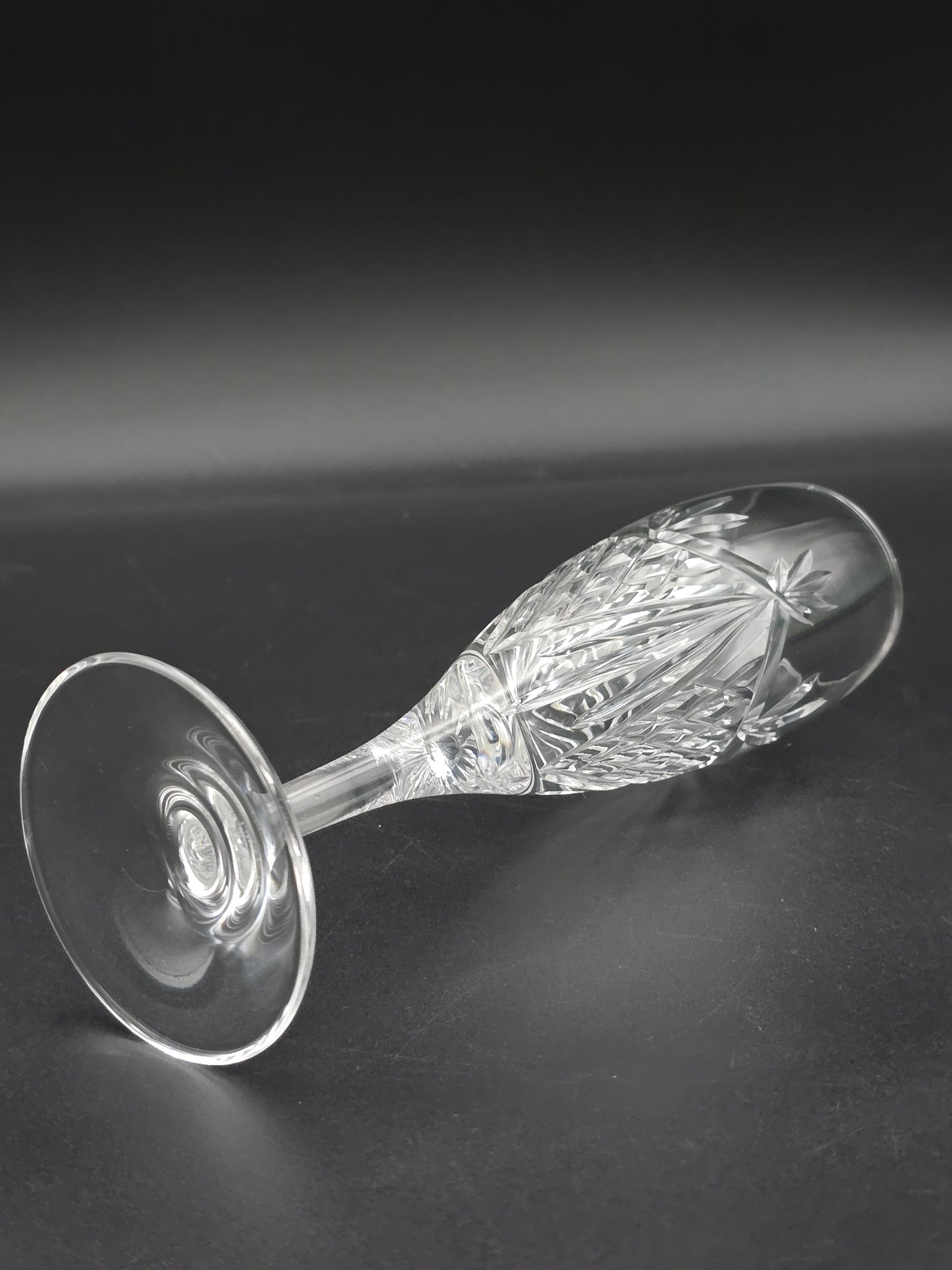 Set of 6 Edinburgh Crystal Beauly Pattern Champagne Flutes – 20 cm, 175 ml, Boxed, Made in Scotland