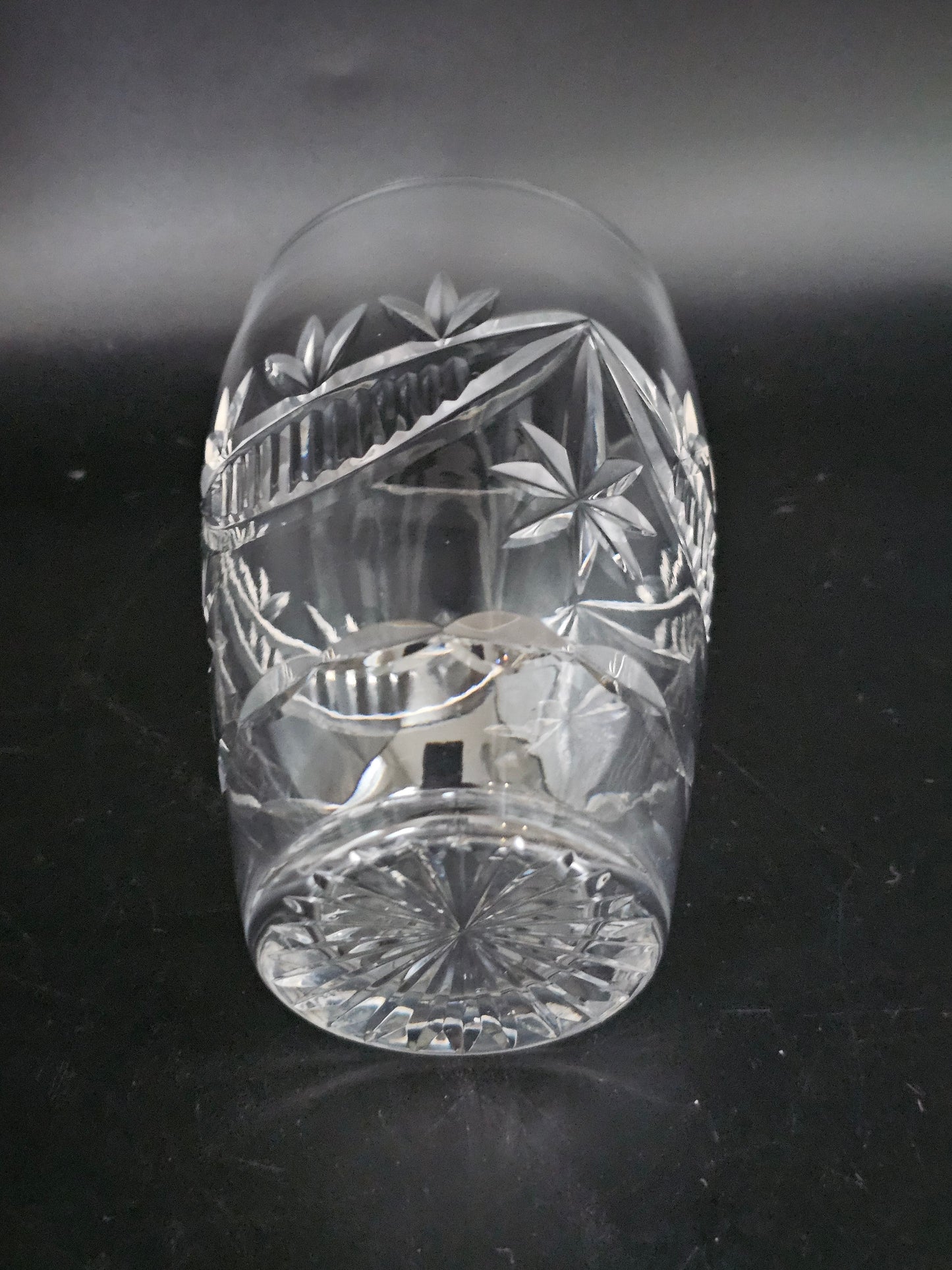 Set of 4 Vintage Crystal Tumbler glasses 350ml