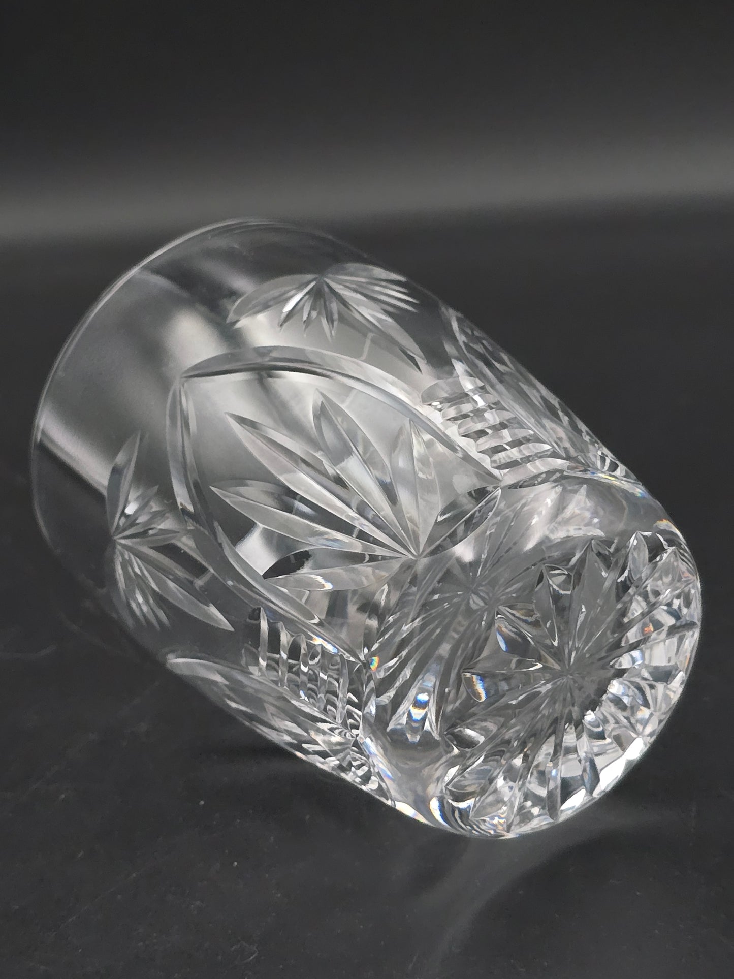 Set of 6 Webb Corbett Gothic Pattern Crystal tumblers. 10oz