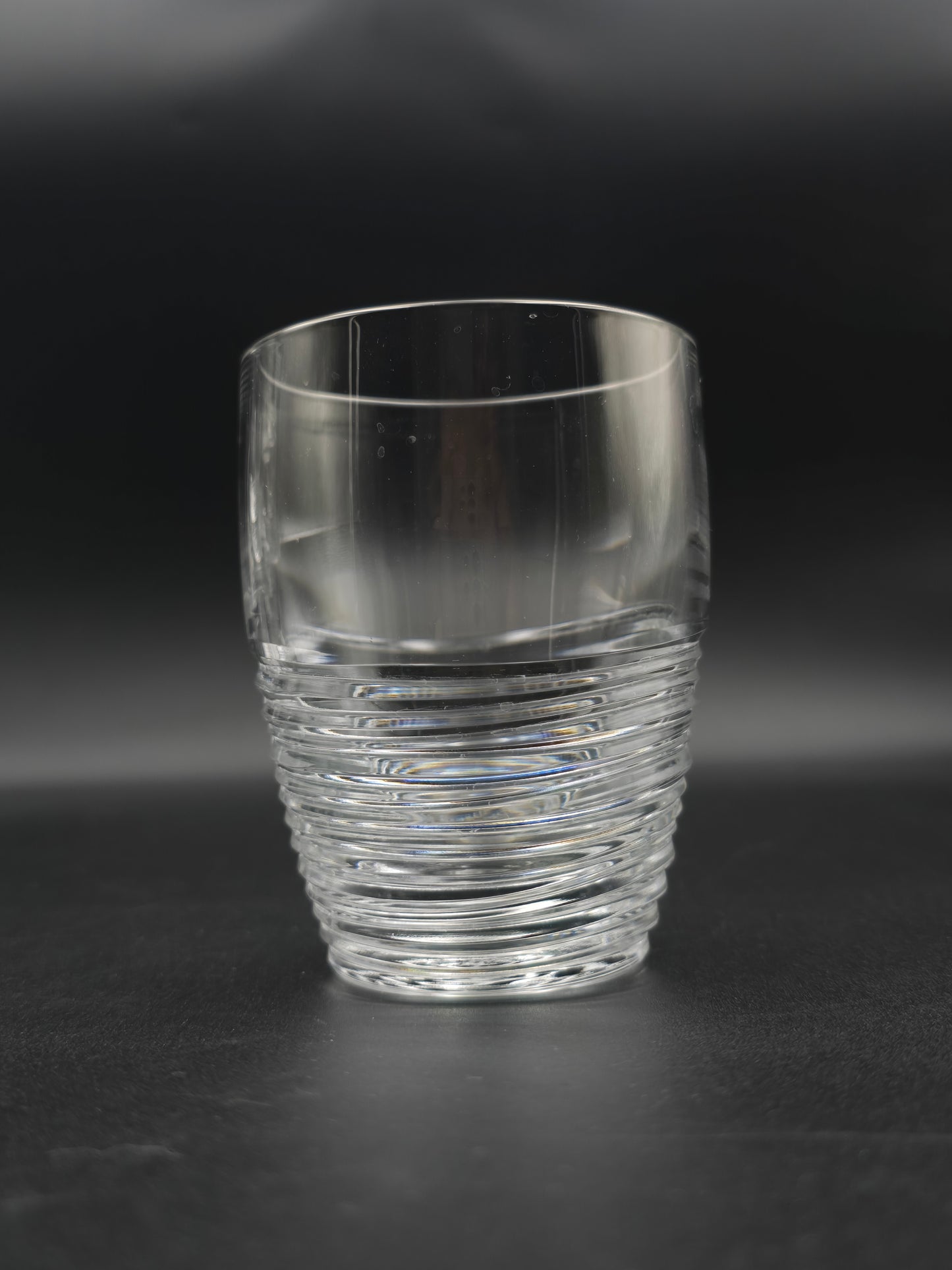 Single Waterford Crystal Jasper Conran Strata Tumbler – Heavy Cut 300ml Glasses, Signed, c.2000s, Ireland