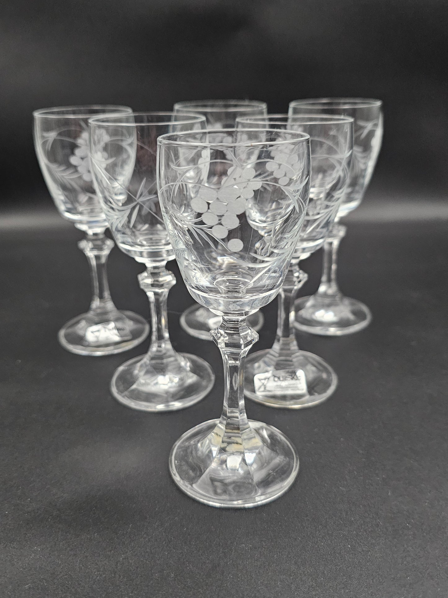 Duiske Irish Hand Cut liqueur glasses 70ml