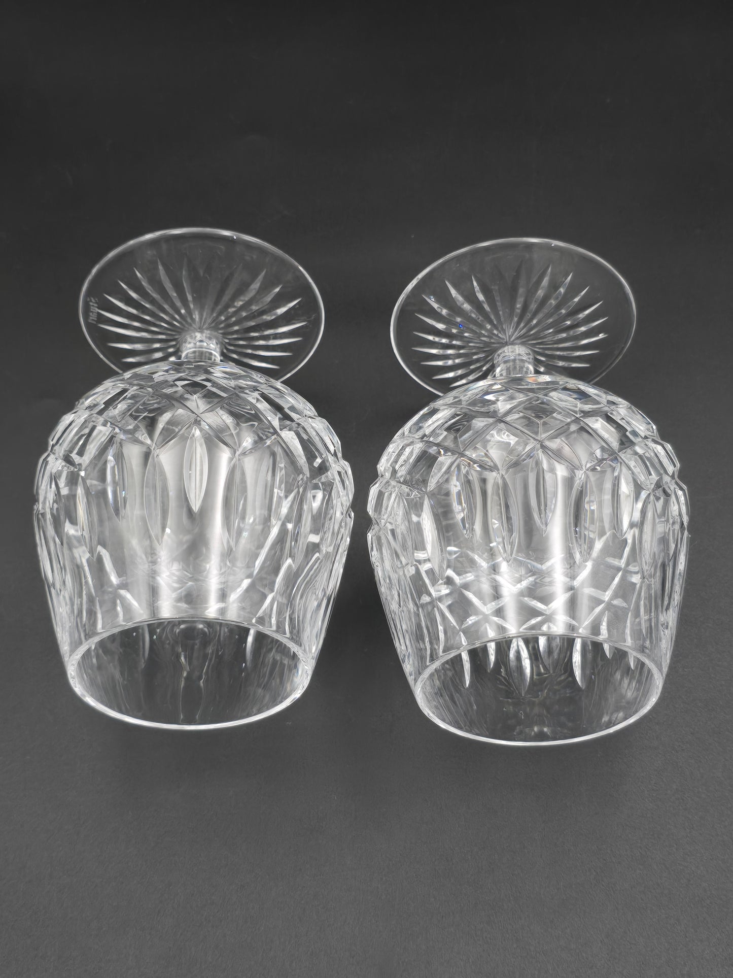 Pair of Stuart Crystal Glendevon Pattern Brandy Glasses 11oz