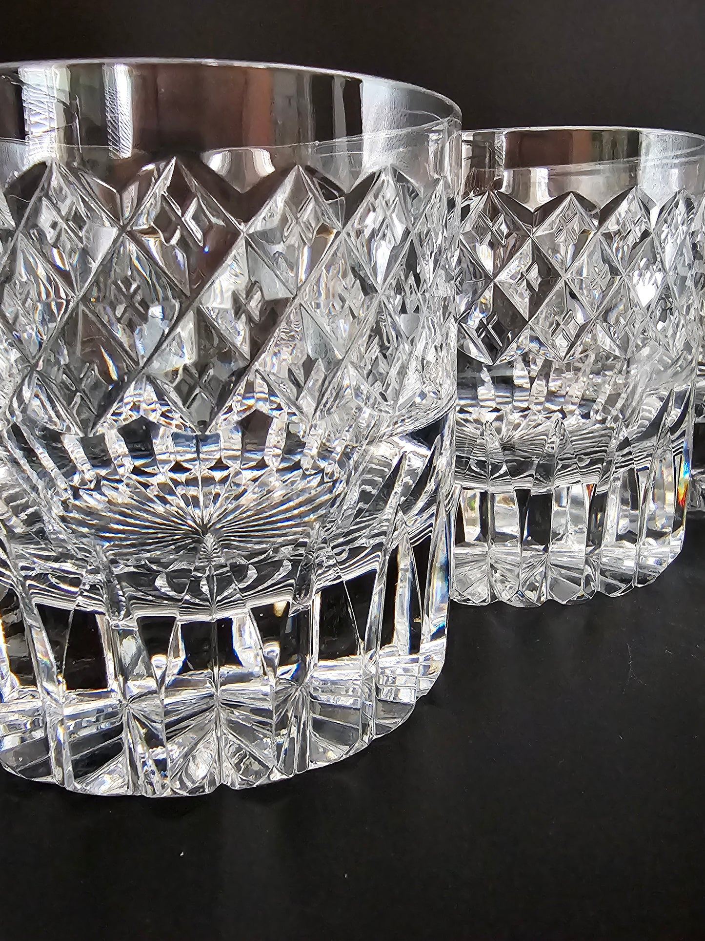 Beautiful set of 5 Crystal Tumblers. 8oz