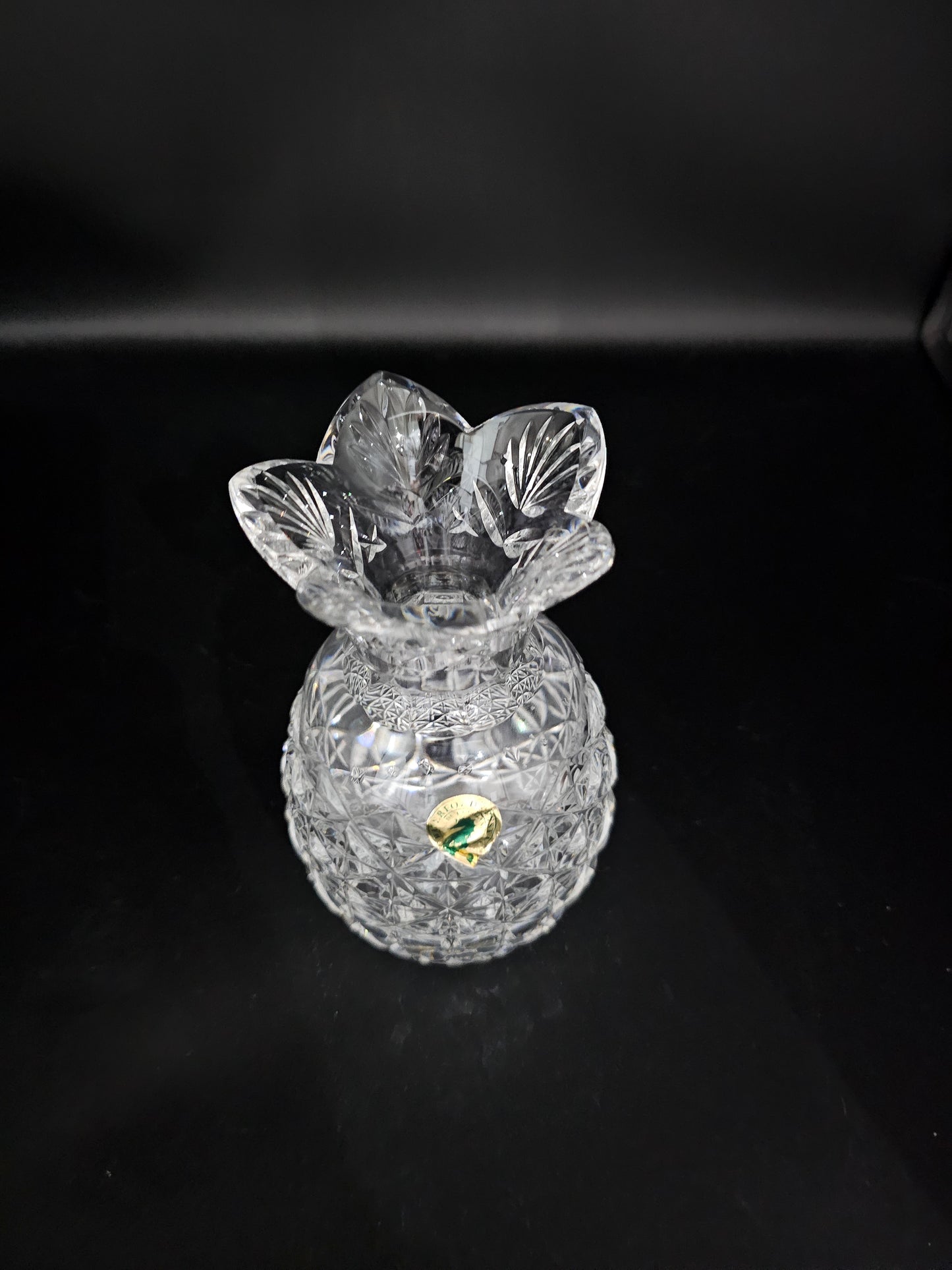 Small Waterford Crystal Pineapple Vase 15.5cm tall