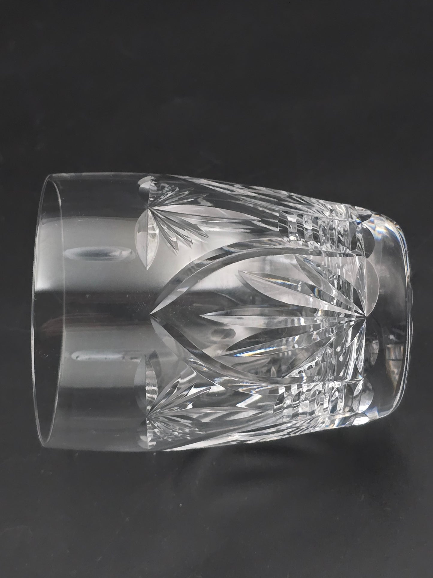 Set of 6 Webb Corbett Gothic Pattern Crystal tumblers. 10oz