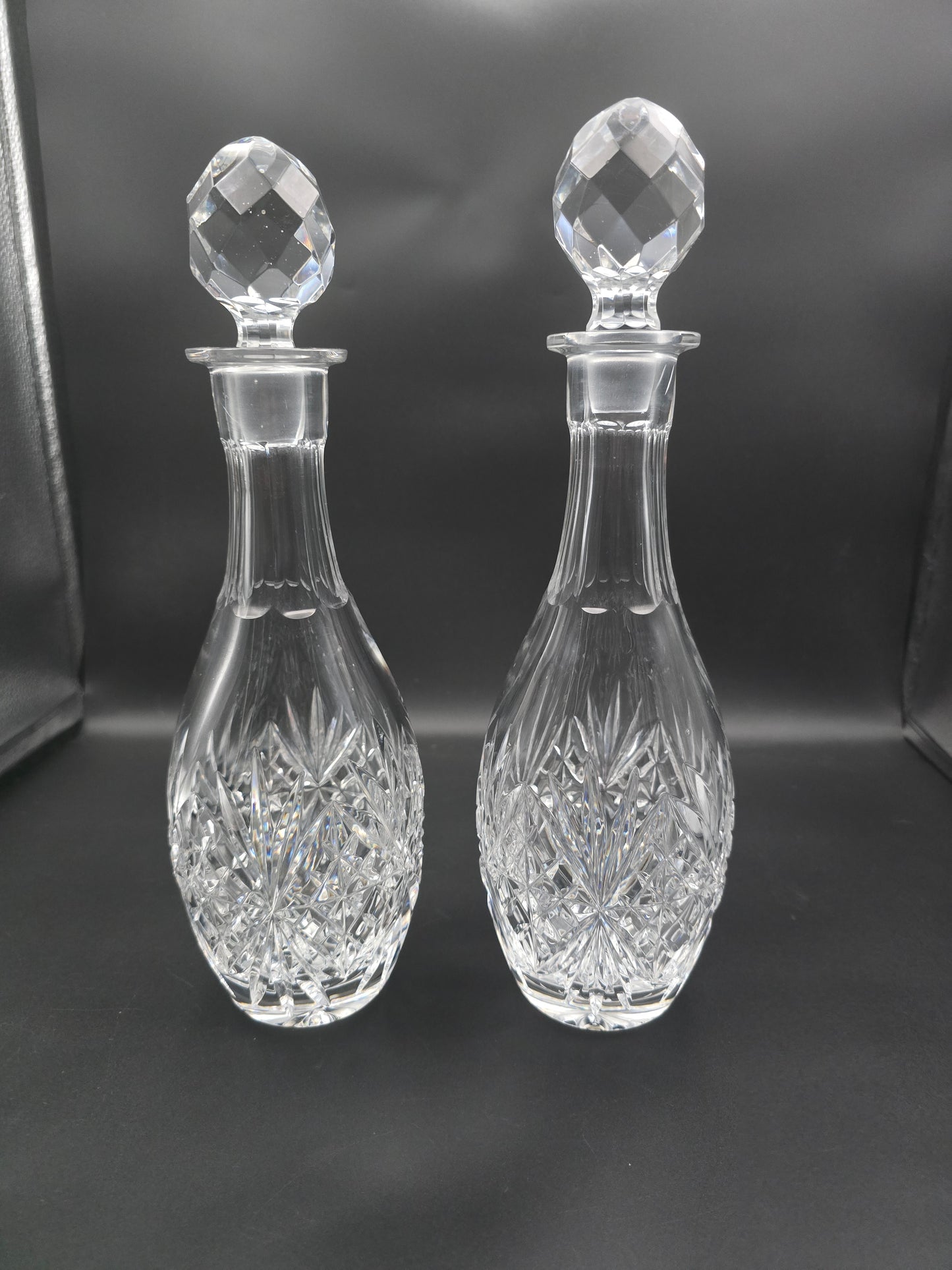 Beautiful pair of Crystal Decanters