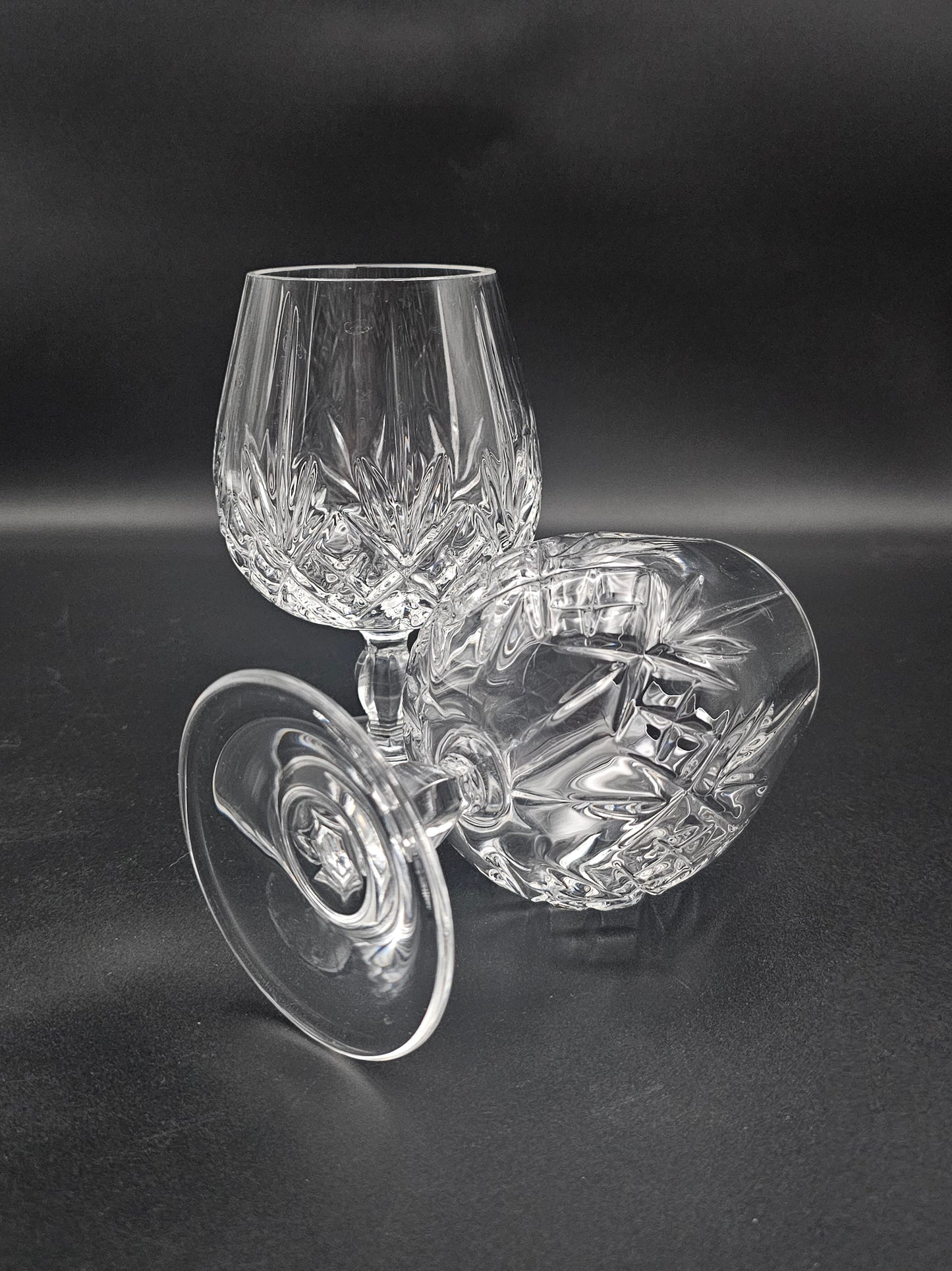 Pair of Crystal Brandy Glasses 12oz