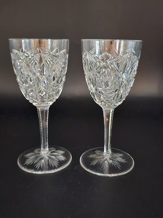 Stunning pair of Baccarat Lagny Pattern Crystal Port glasses. 125ml