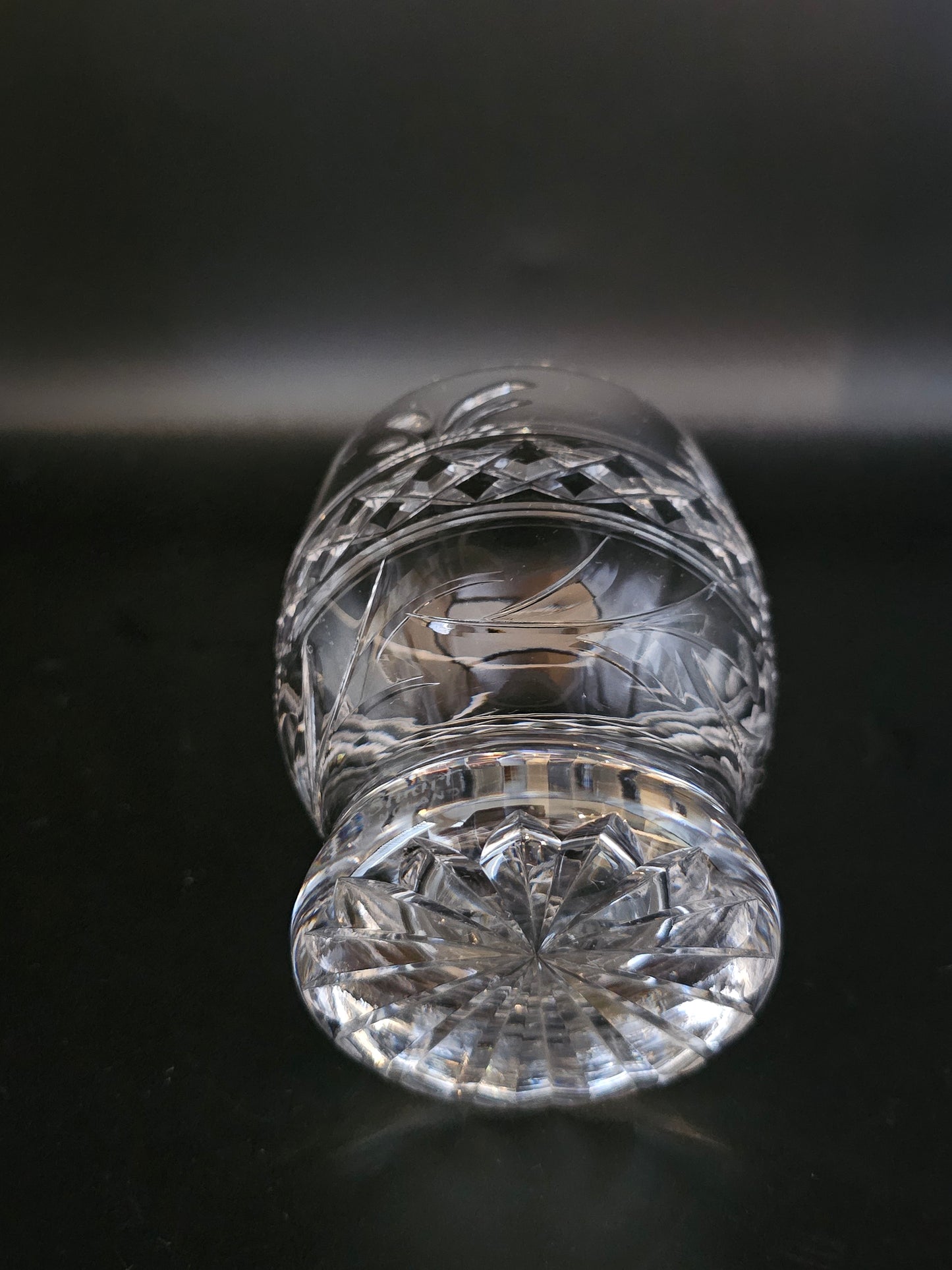 Set of 4 Large Vintage Stuart Crystal Tumblers. 12oz. Imperial Pattern.