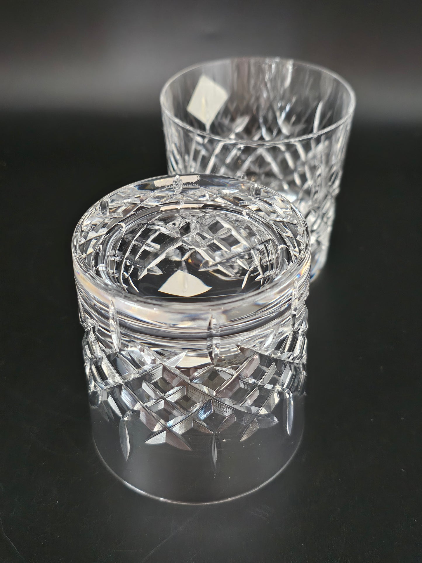 Pair of Edinburgh Crystal Appin Pattern Tumblers. 8oz