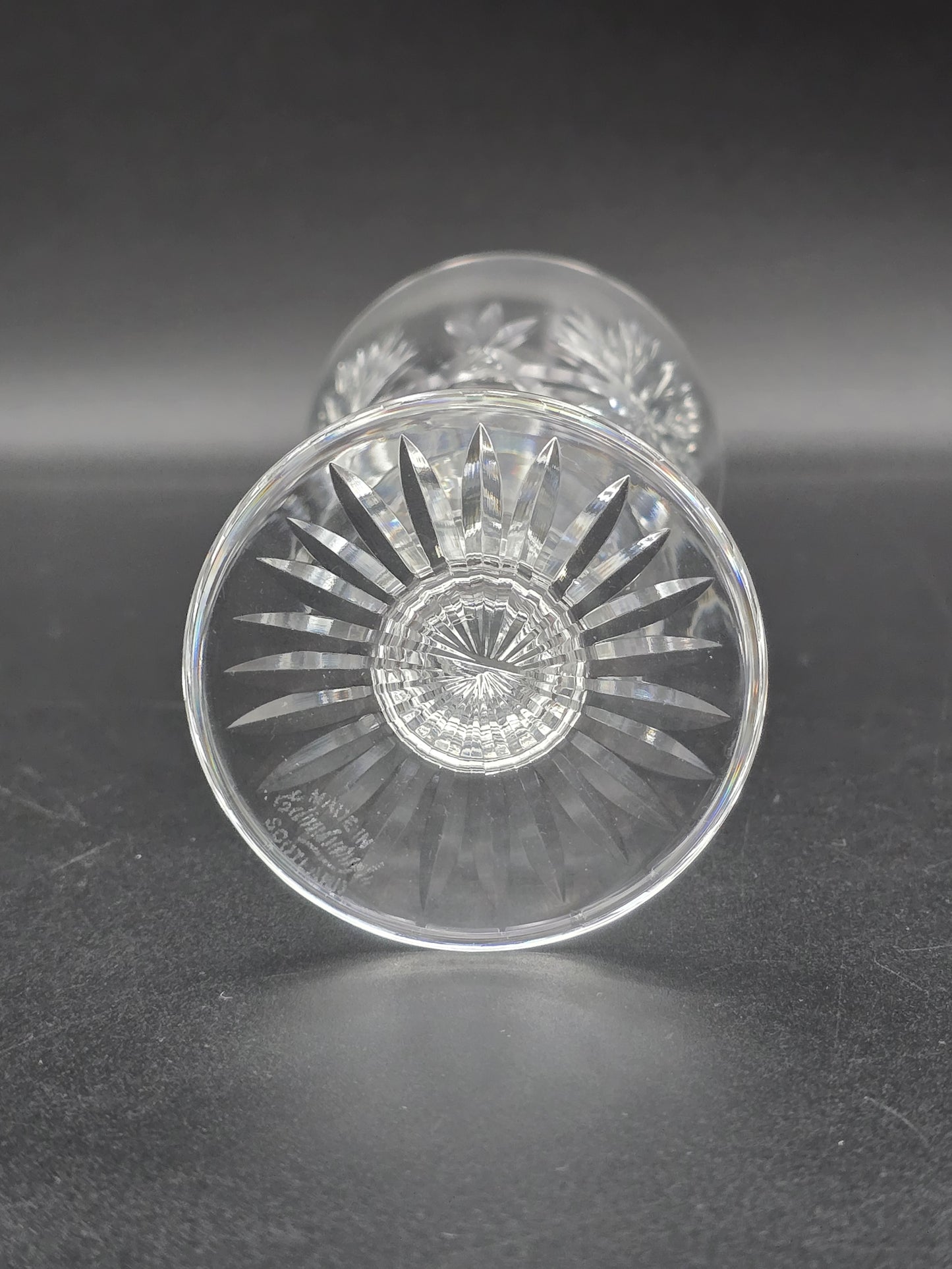 Star of Edinburgh, Edinburgh Crystal set of 6 Crystal Wine glasses. 150ml. 13.5cm tall