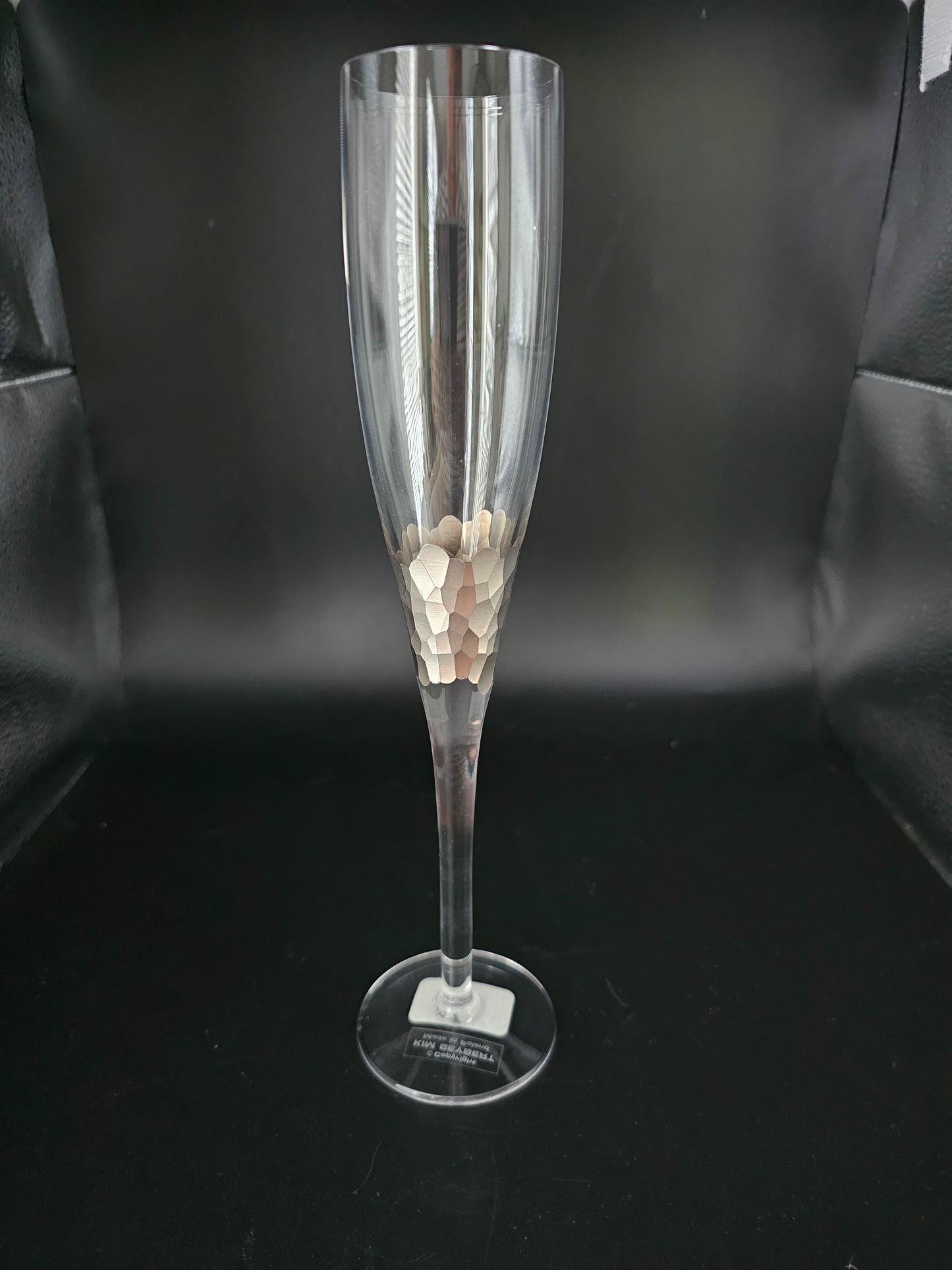 Kim Seybert Paillette Golden effect Single Champagne Flute.