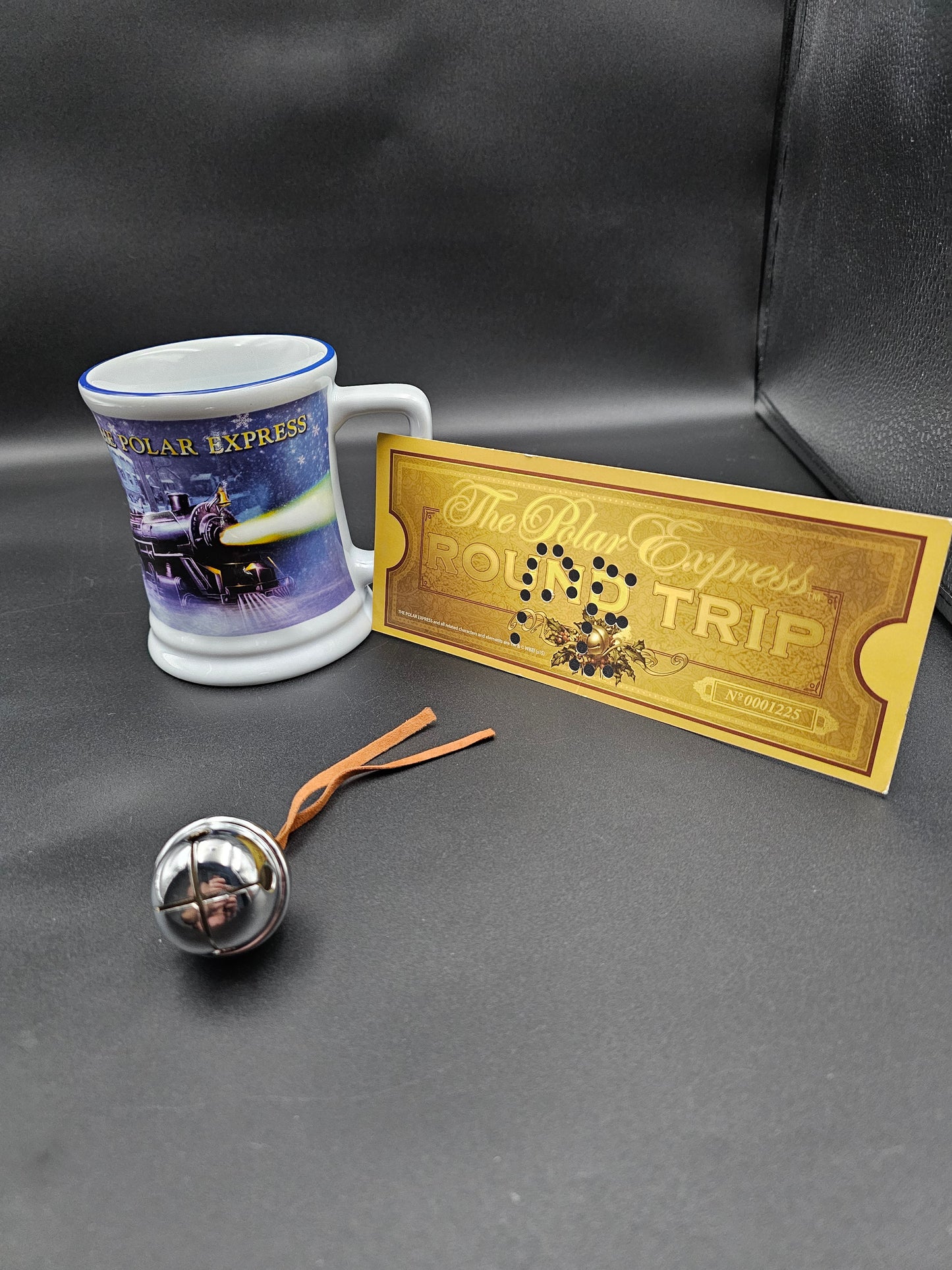 The Polar Express First Class Mug with ticket and Bell