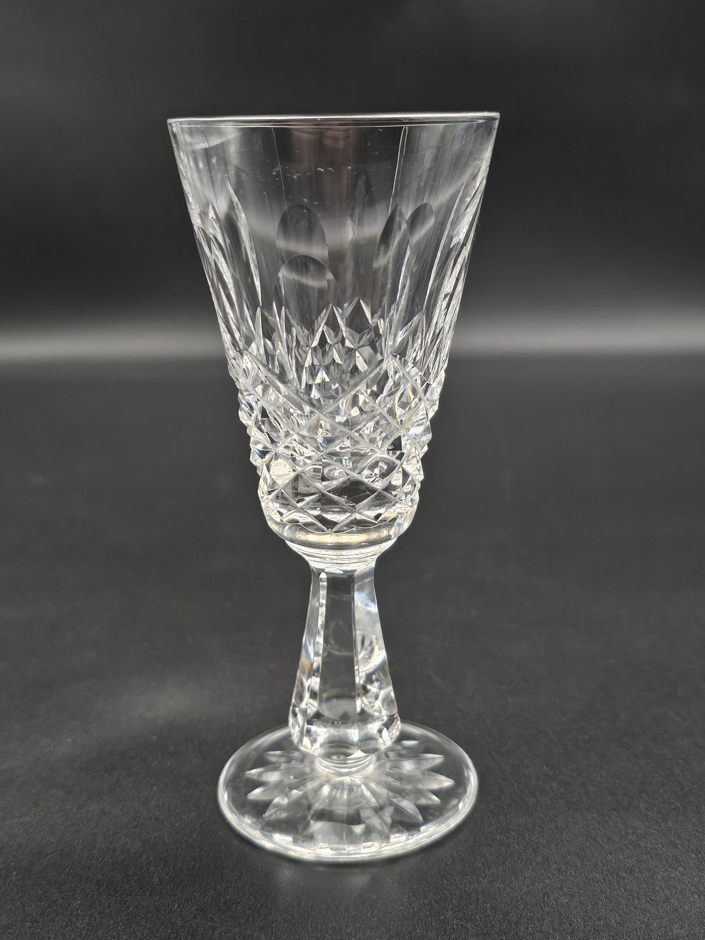 Set of 6 Waterford Crystal Kenmare Pattern liqueur glasses 90ml