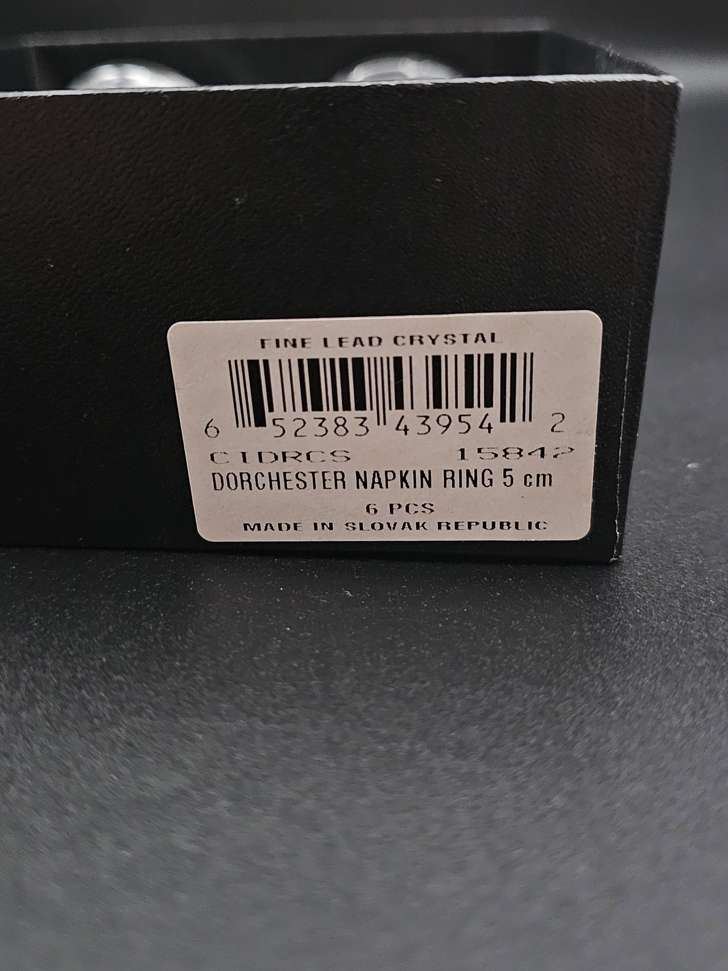 Royal Doulton Dorchester Napkin ring set boxed.5cm set of 6