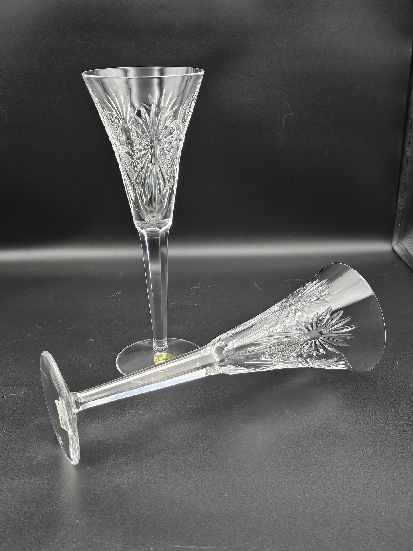 Waterford Crystal The Millennium Collection a toast to the Year 2000 Toasting Flutes Pair. Third Toast Health