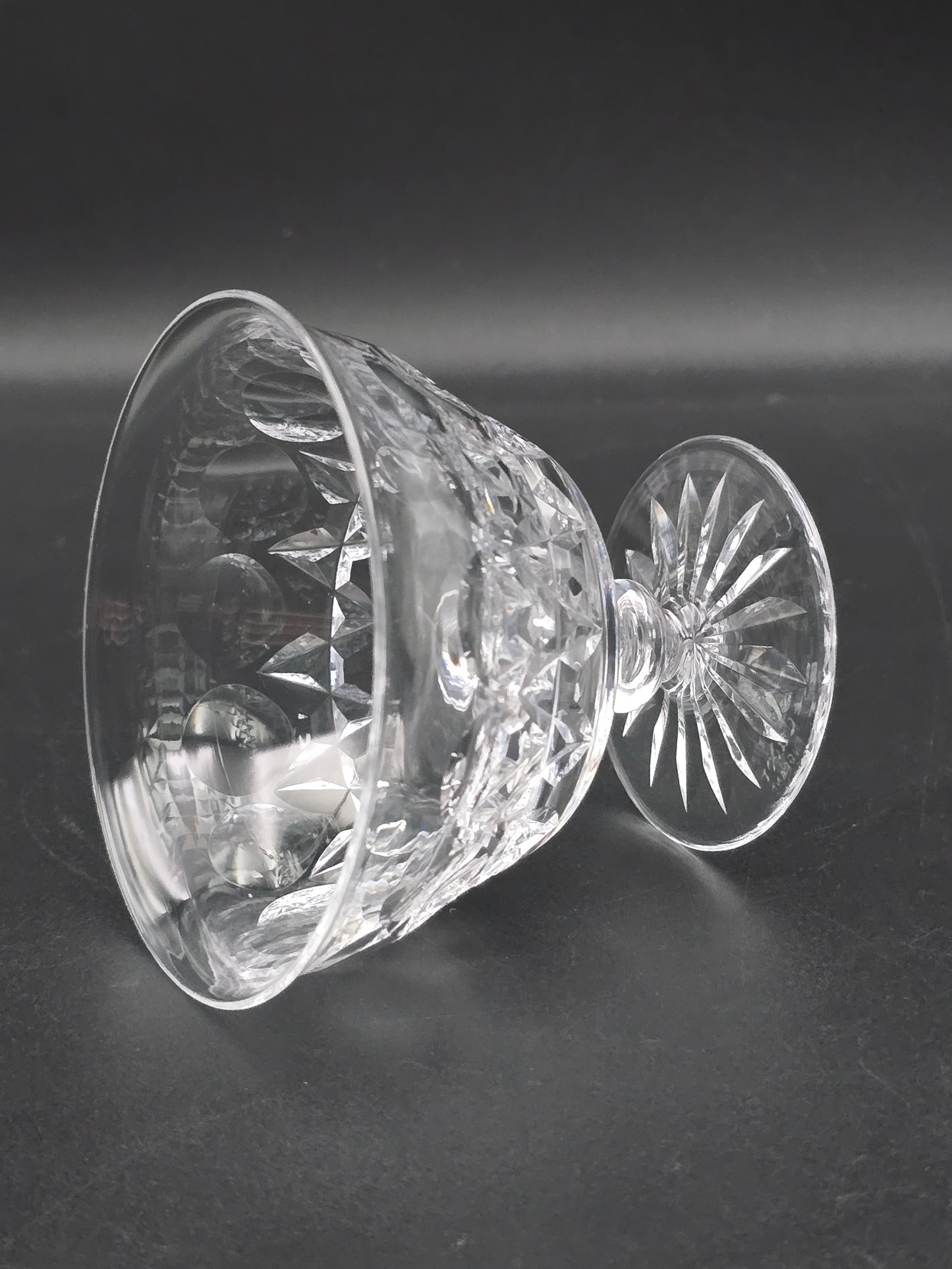 Set of 6 Tudor English Crystal Champagne Coupes 165ml Rayleigh Pattern.
