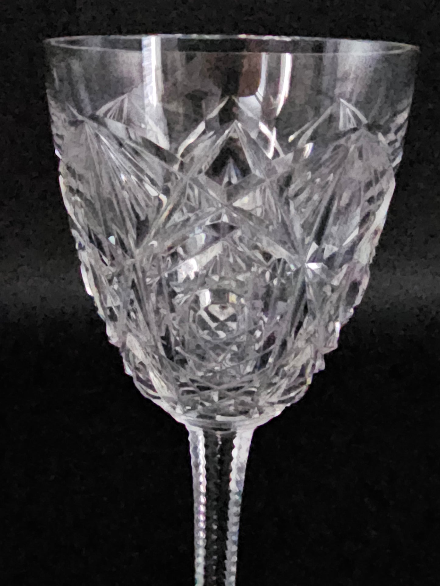 Single Baccarat Crystal Lagny Pattern Port Glass. 125ml