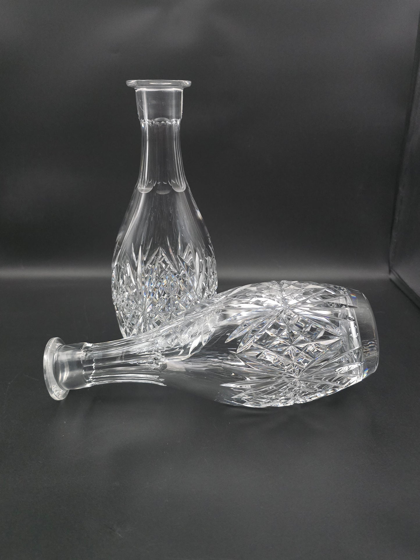 Beautiful pair of Crystal Decanters