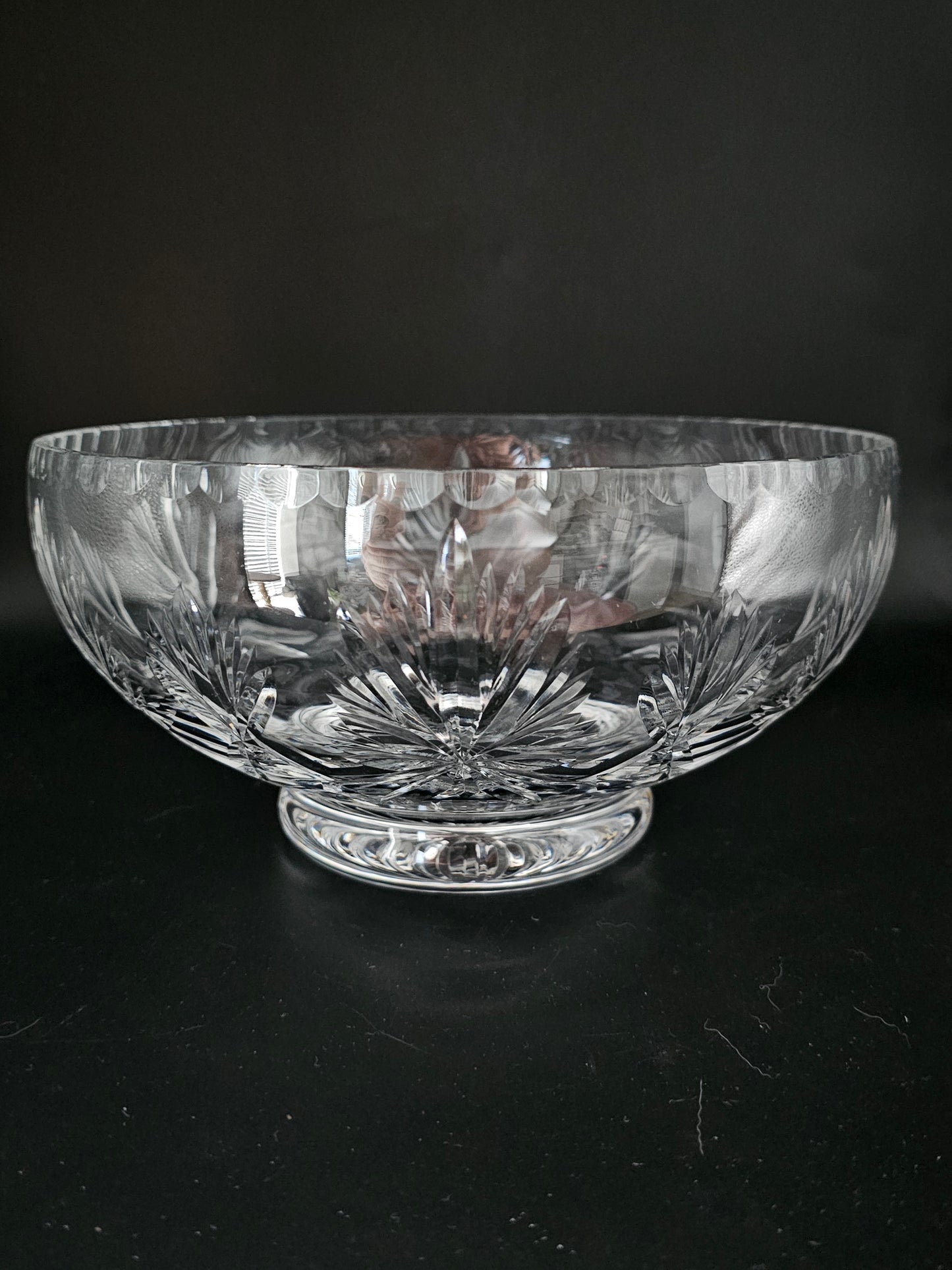 Edinburgh Crystal Glass Salad Bowl. Star Of Edinburgh Classic collection