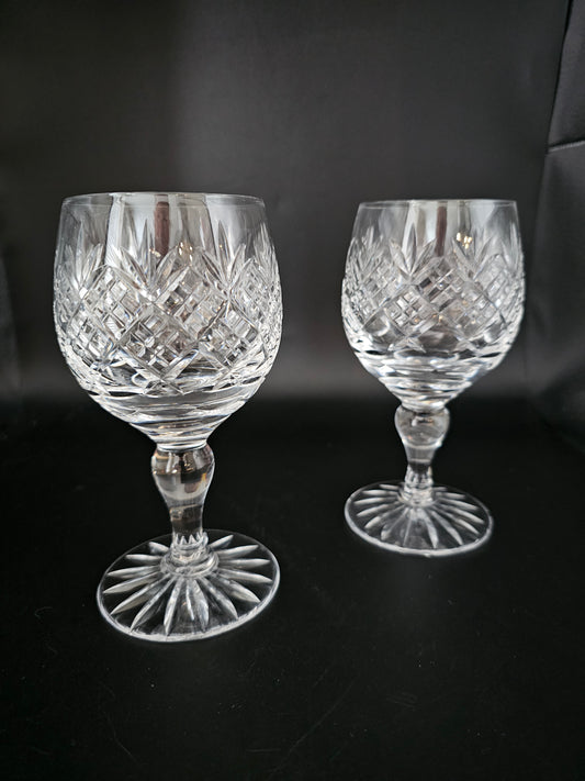 Thomas Webb Chiltern Pair of Large Crystal Wine Glasses. 250ml