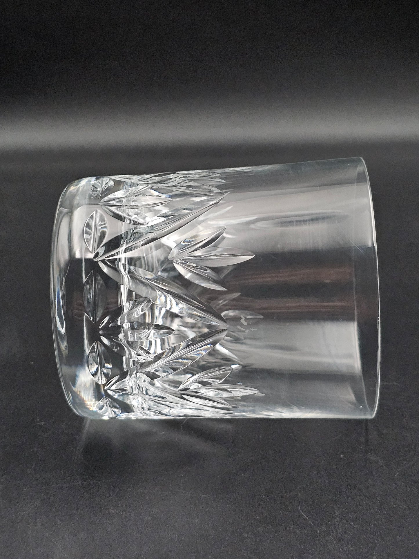 Set of 4 Large Crystal Old Fashioned tumblers 11oz 300ml