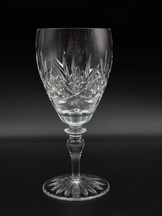 Single Edinburgh Crystal Sterling Pattern Wine Glass 200ml – Knopped Stem, Star Base.