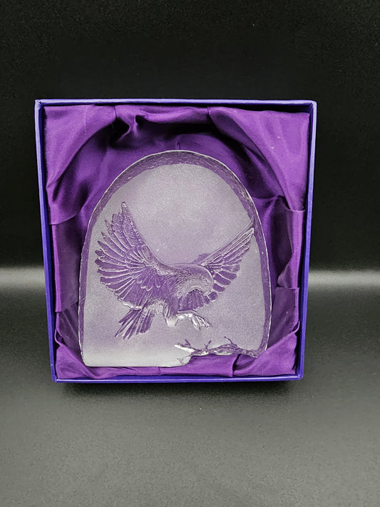 Edinburgh Crystal Eagle Paperweight ornament