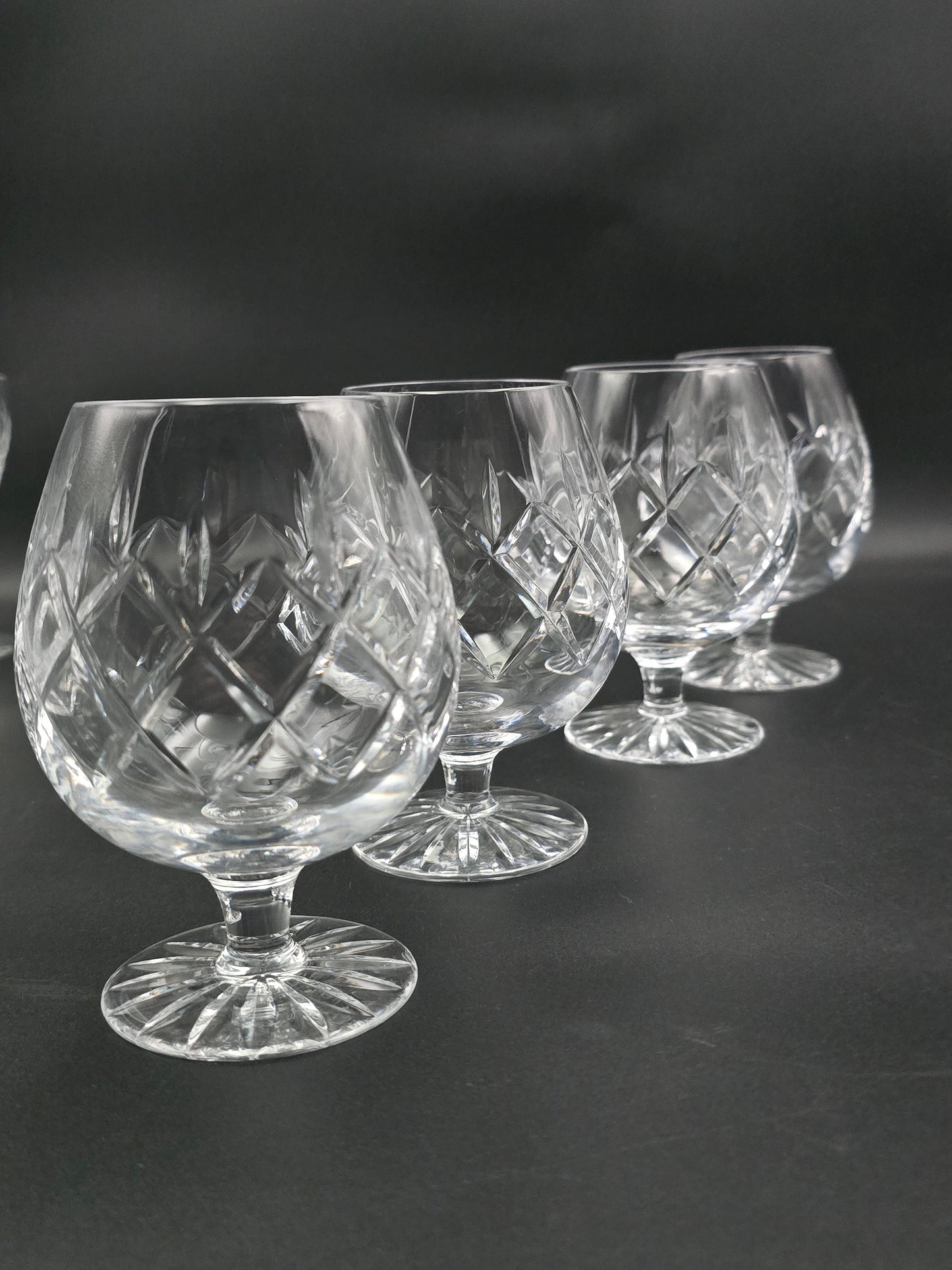 Set of 4 Crystal Brandy or Cognac glasses 11oz