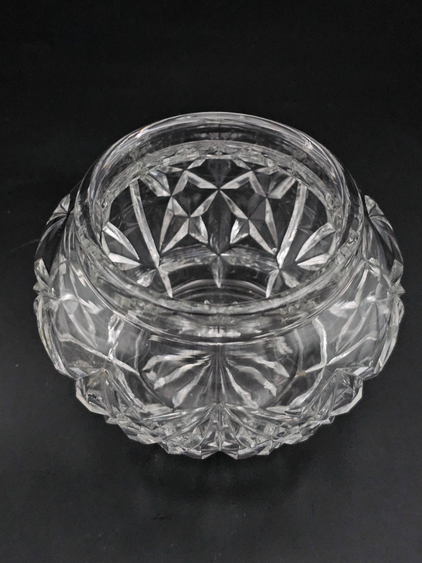 Beautiful vintage glass sugar cube bowl