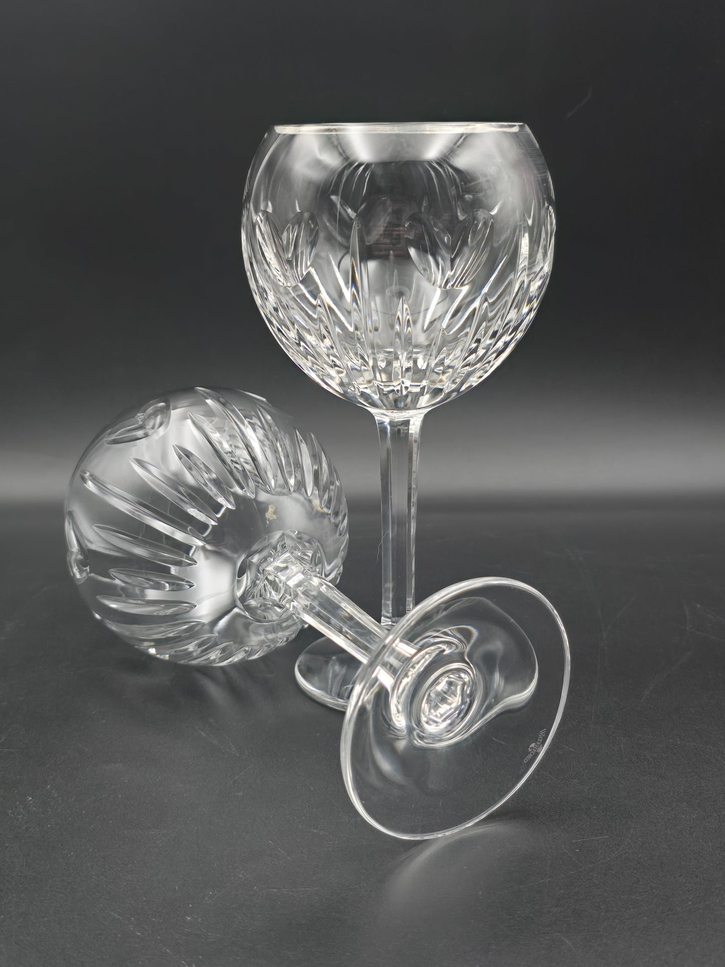 Waterford Crystal The Millennium Collection Toasting Goblets Pair. Second Toast - Love. Boxed.