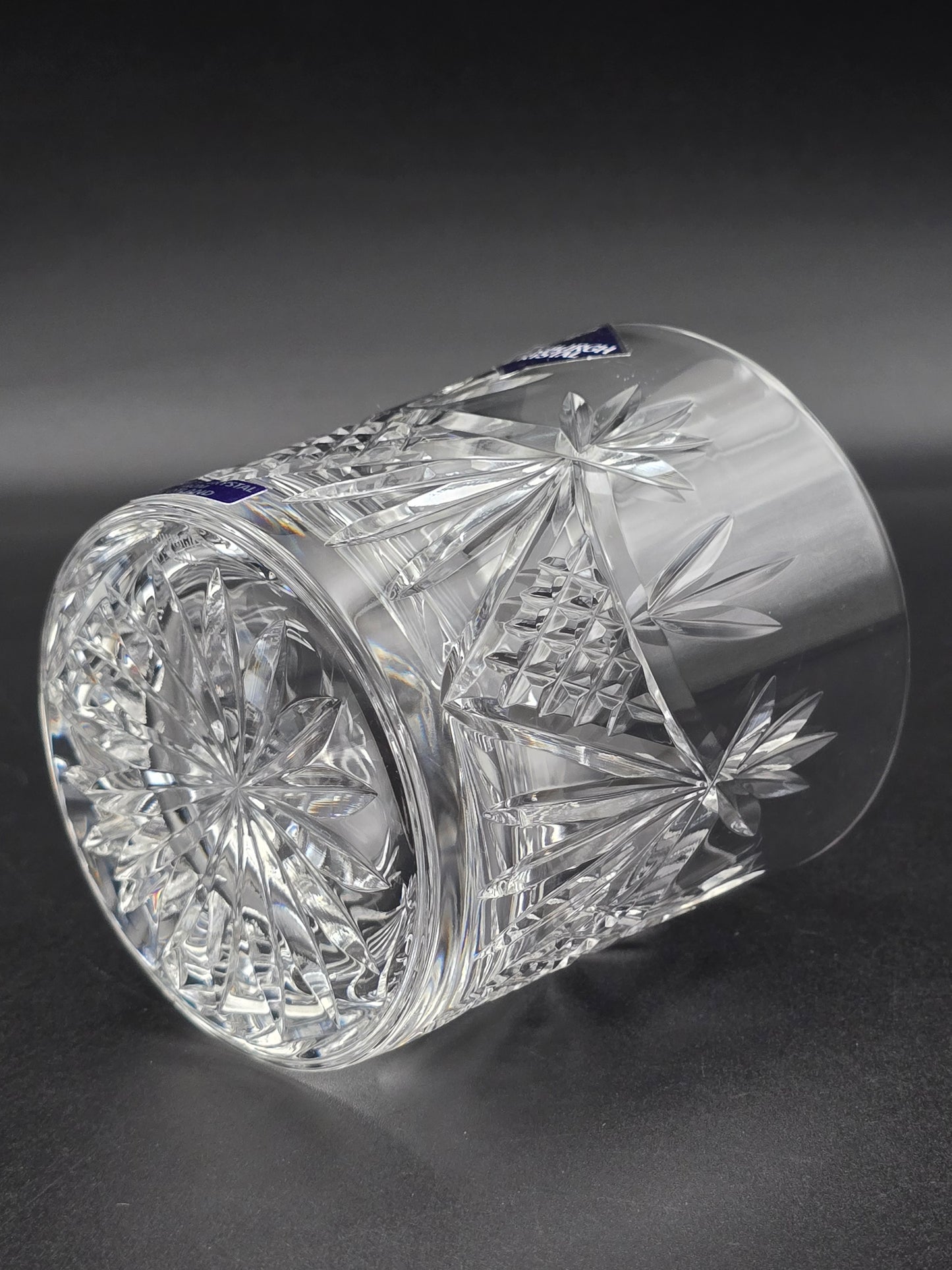 Set of 6 Edinburgh Crystal EDI41 Pattern Crystal Whisky Tumblers. 10oz. Boxed.