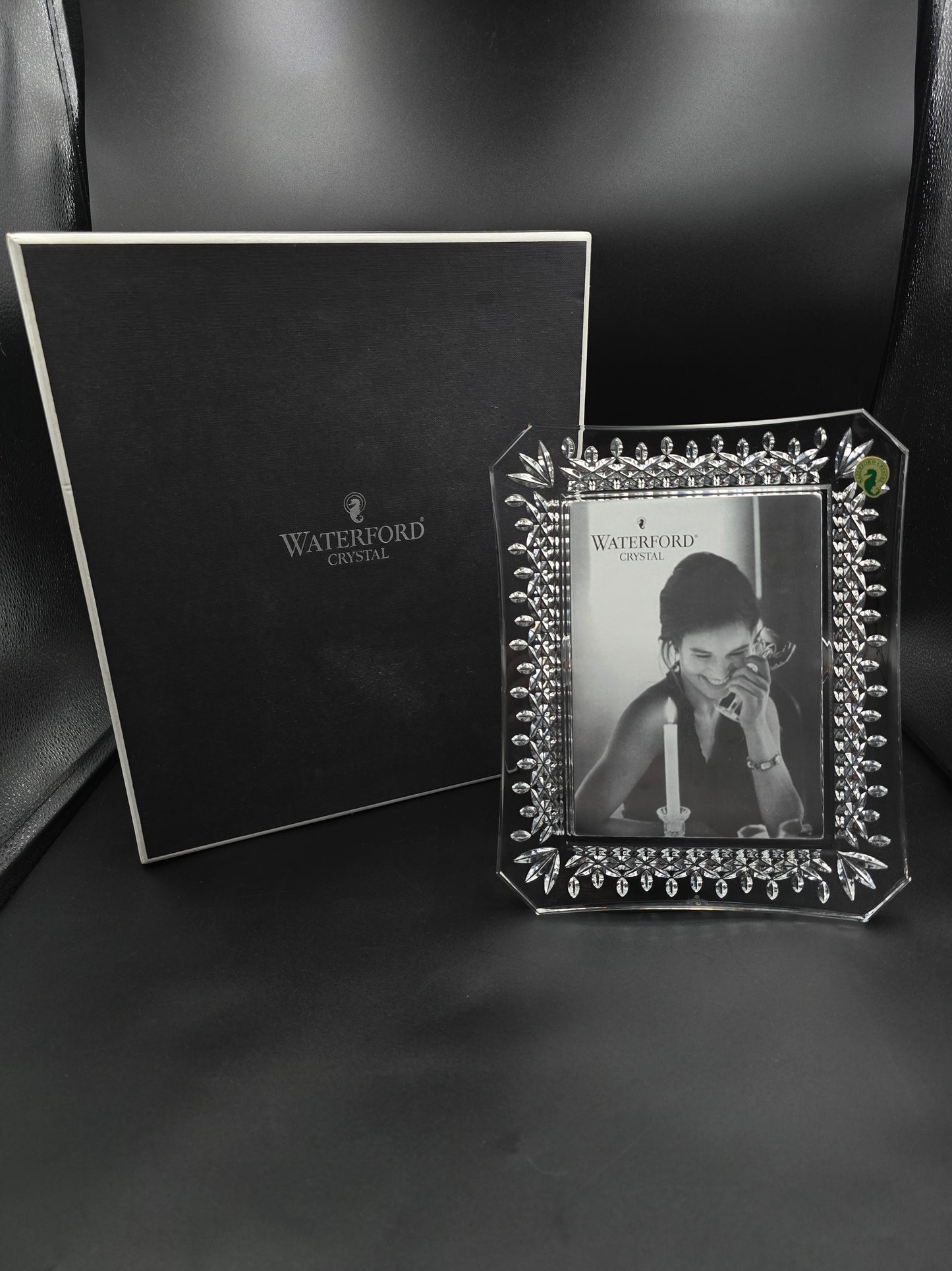 Waterford Lismore Large  5x7 Crystal Photo Frame in Original Box – Made in Ireland – Perfect Wedding or Anniversary Gift