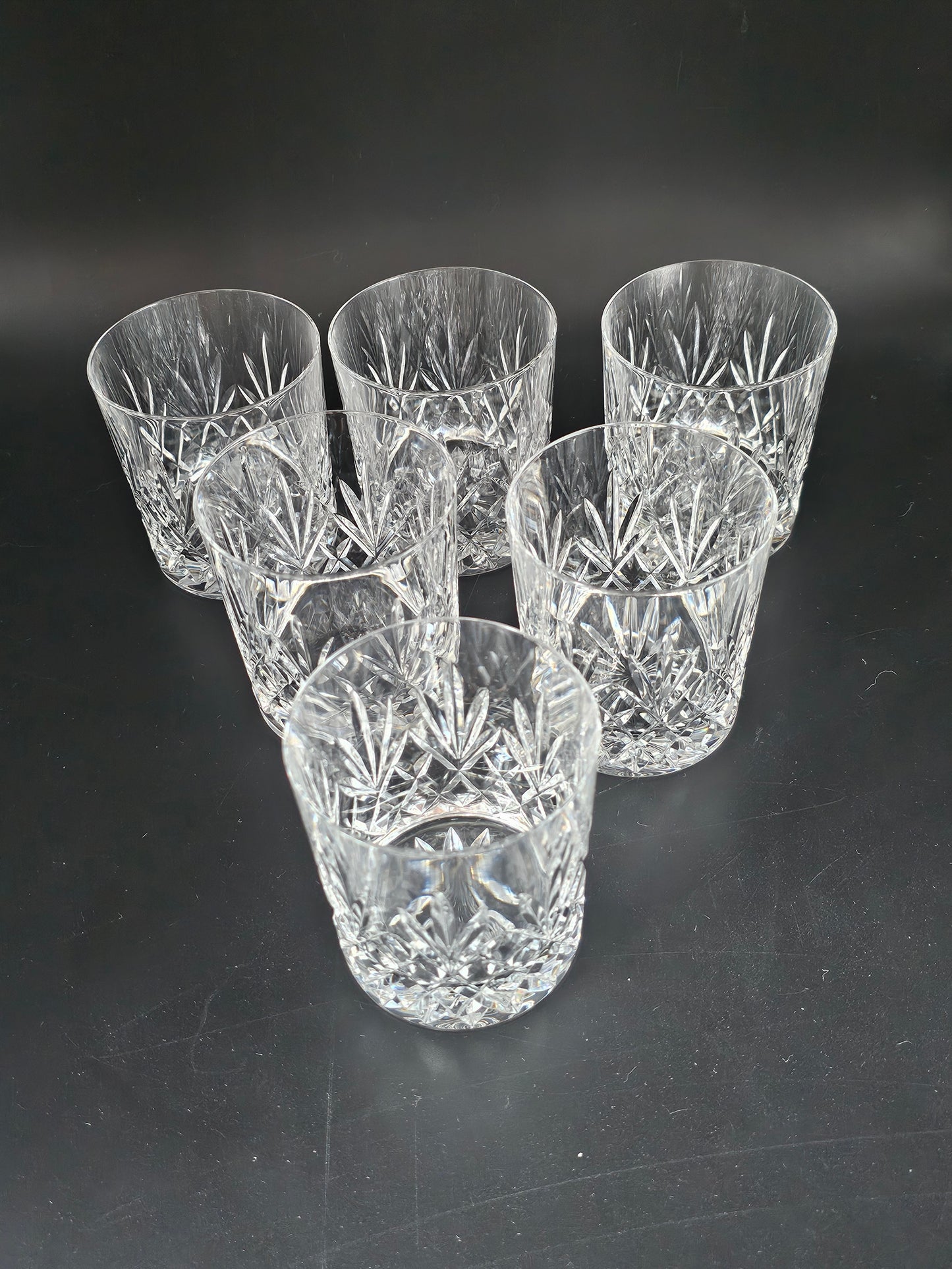 Edinburgh Crystal Tumblers. 7oz. Tay pattern. Set of 6, Boxed.