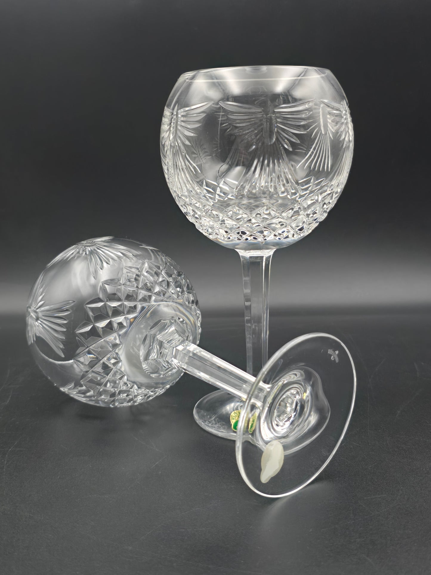 Waterford Crystal The Millennium Collection Toasting Goblets Pair. Fifth Toast - Peace. Boxed