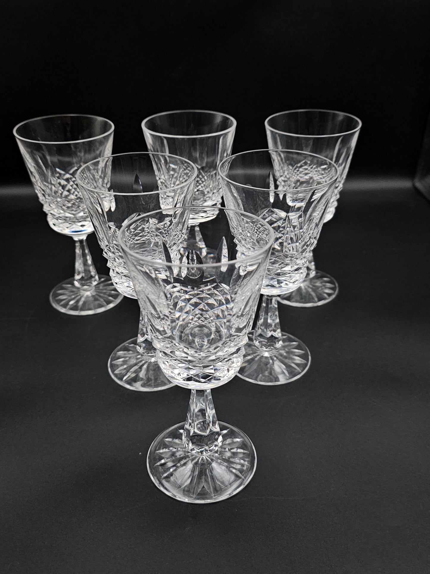 Set of 6 Waterford Kenmare Pattern Crystal wine glasses 160ml PLUS 1 FREE!!