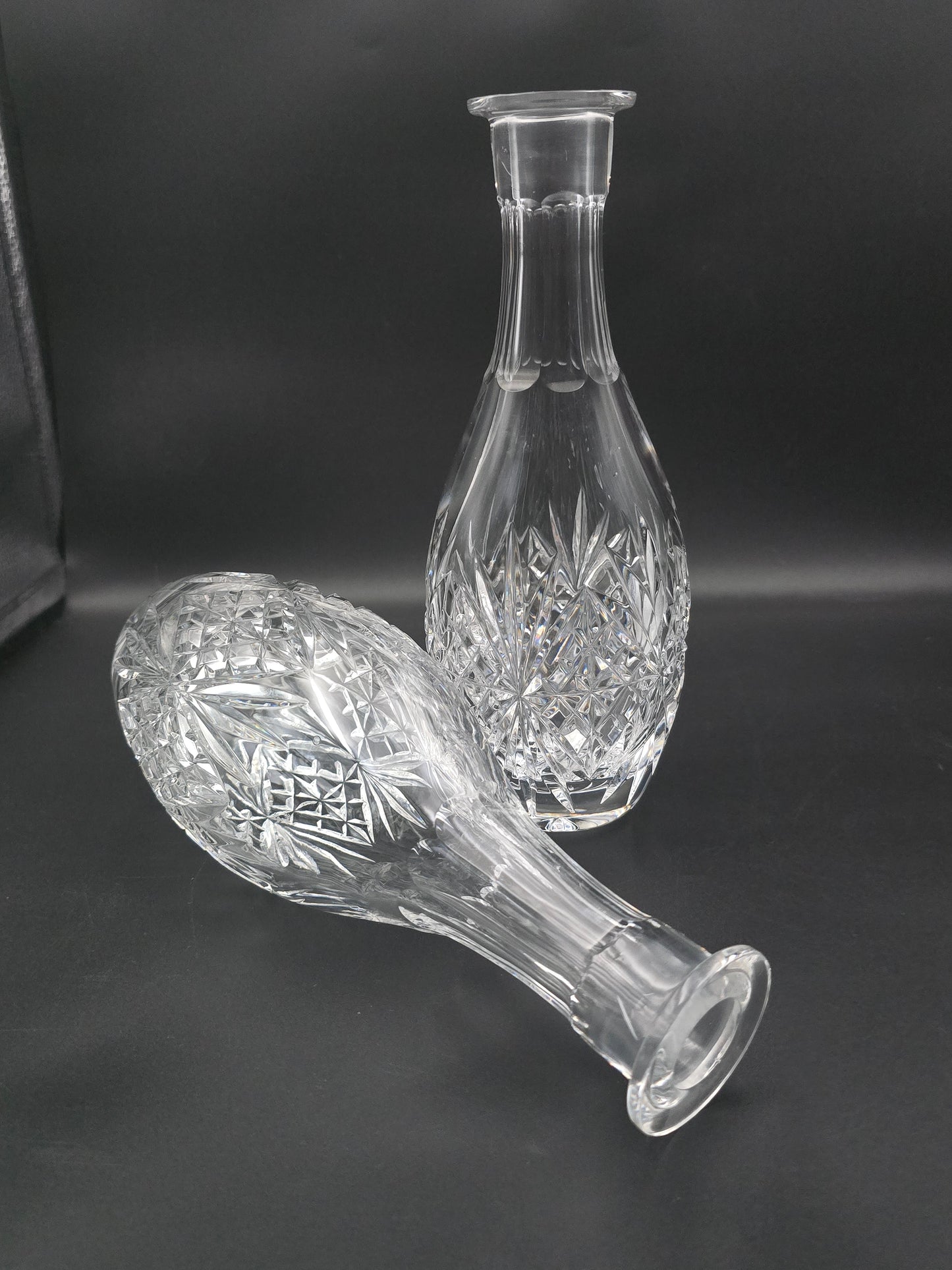 Beautiful pair of Crystal Decanters
