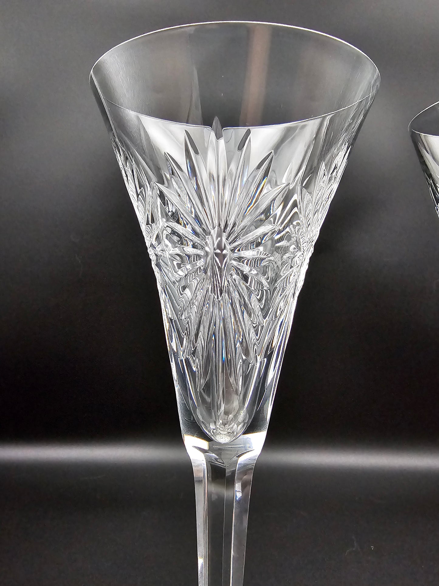 Waterford Crystal The Millennium Collection a toast to the Year 2000 Toasting Flutes Pair. Third Toast Health