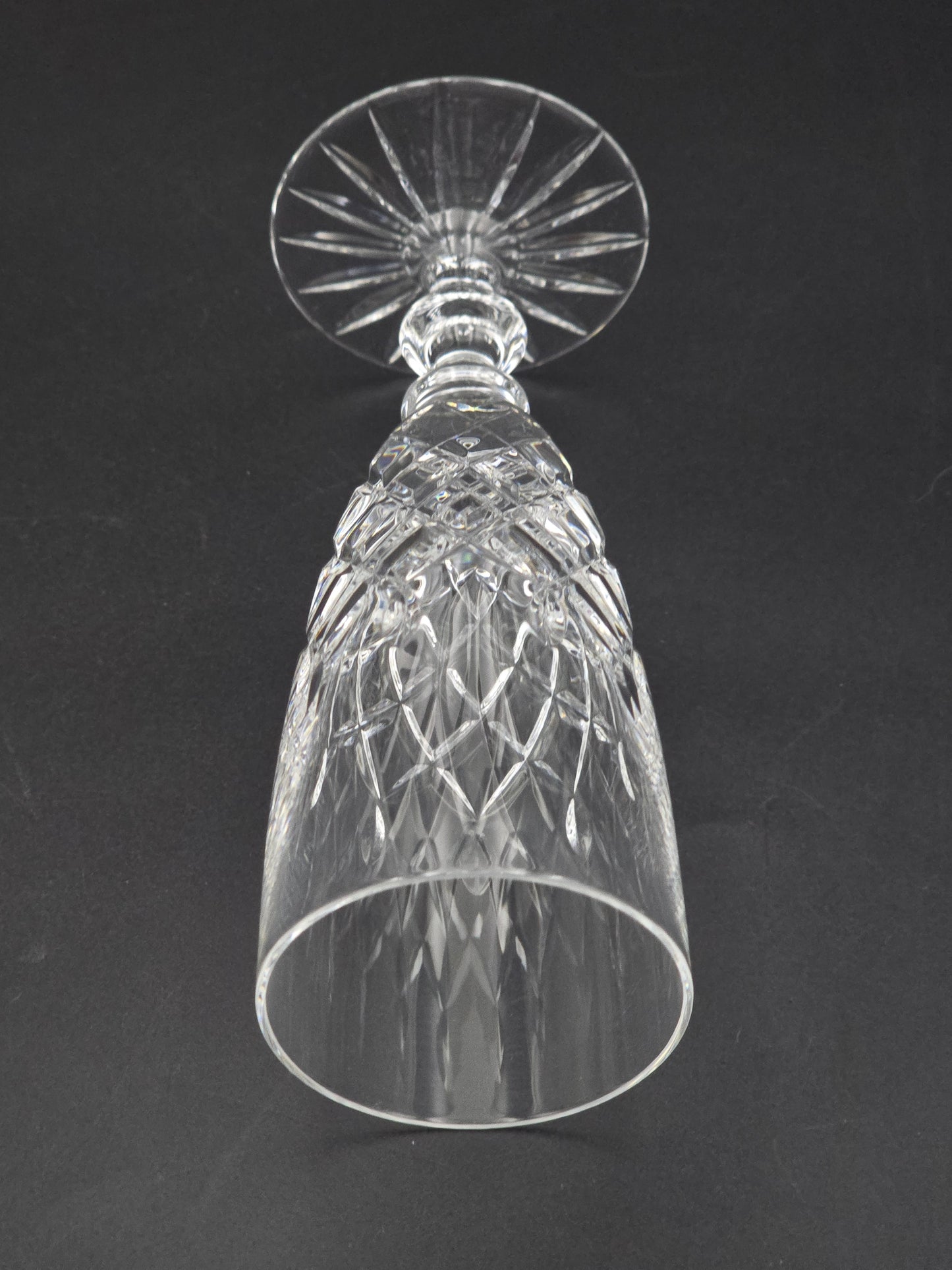 Set of 4 small Crystal Champagne flutes. 120ml