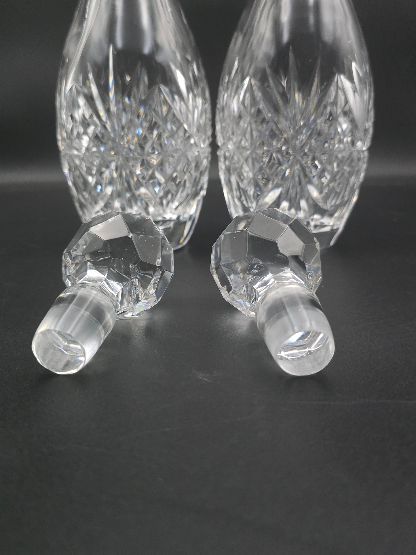 Beautiful pair of Crystal Decanters
