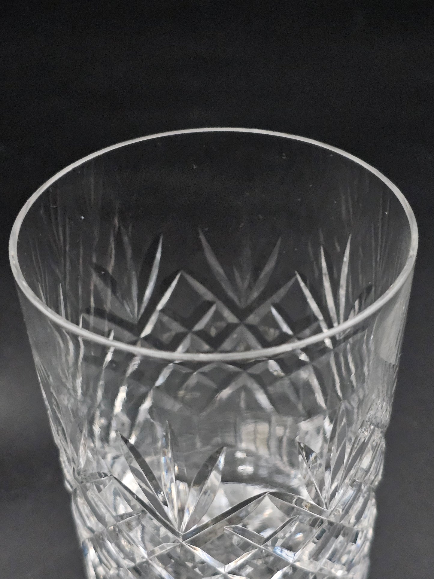 Set of 6 Beautiful Crystal Tumbler Glasses 300ml