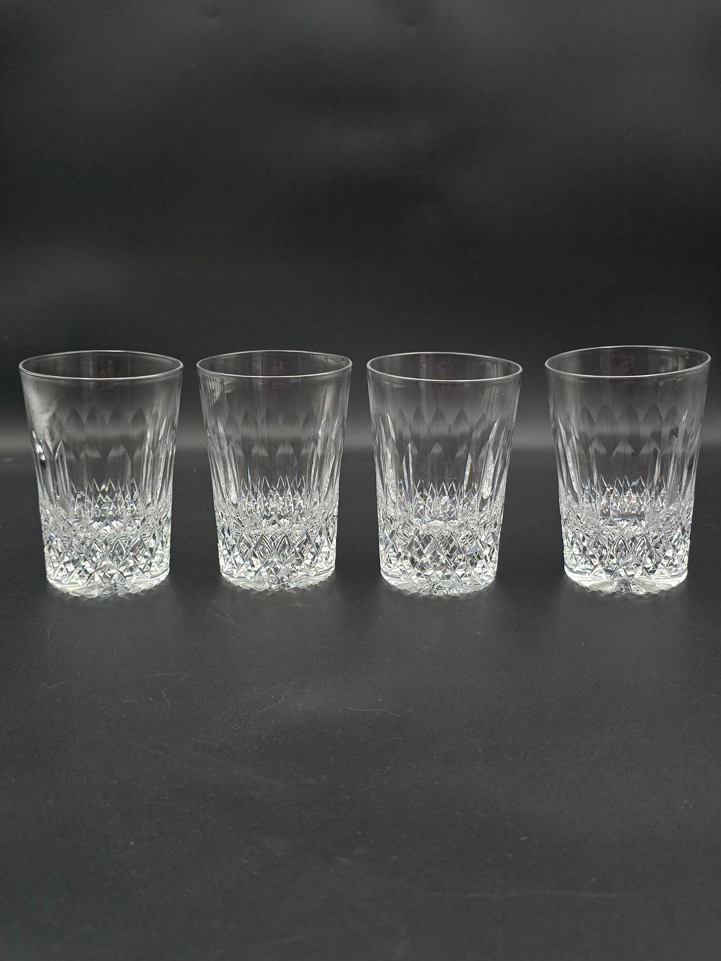 Set of 4 Galway Claddagh Irish Crystal Tumblers. 9oz.
