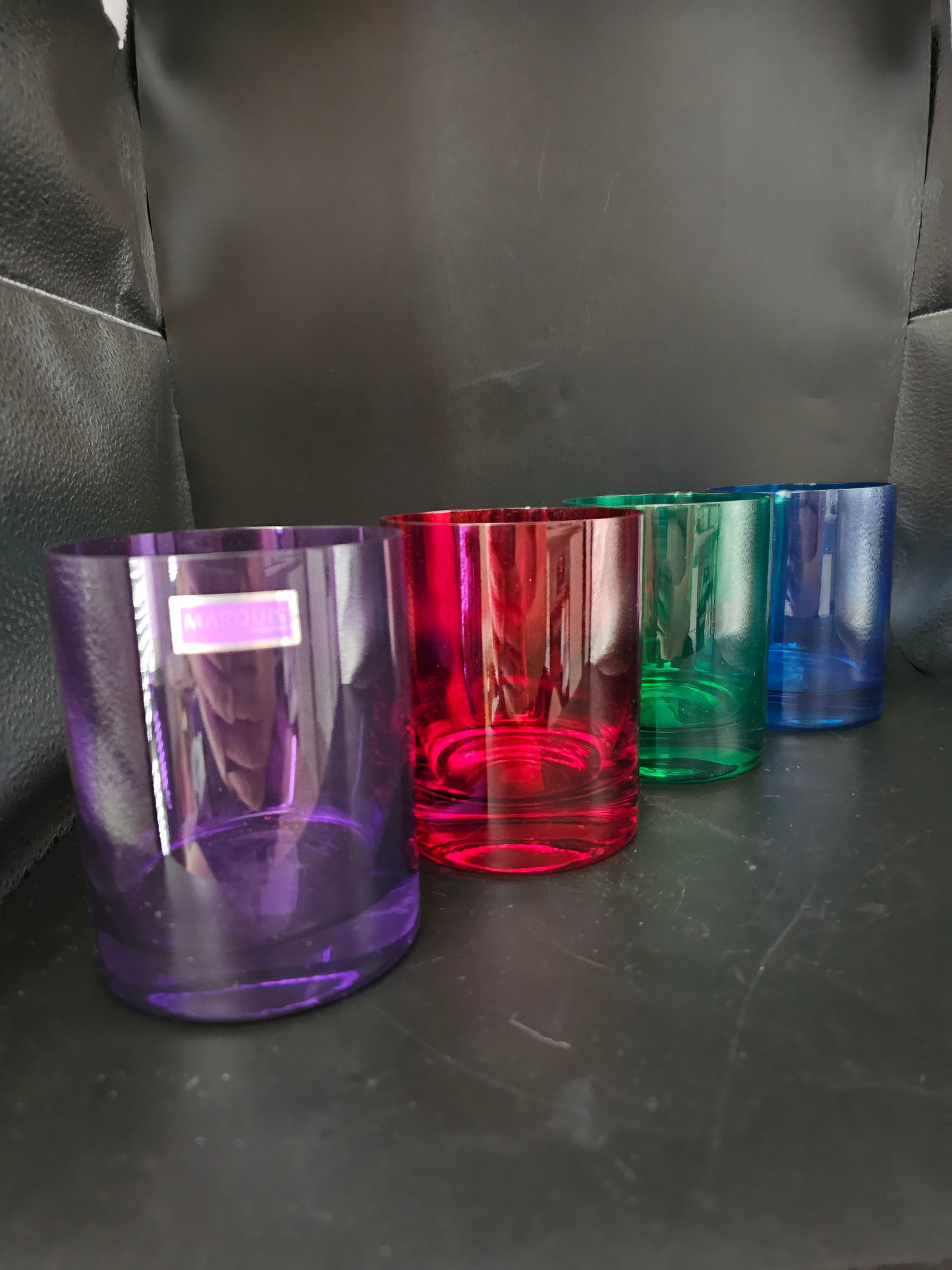 Set of 4 Waterford Crystal Marquis Coloured Large Tumblers. 400ml / 14oz