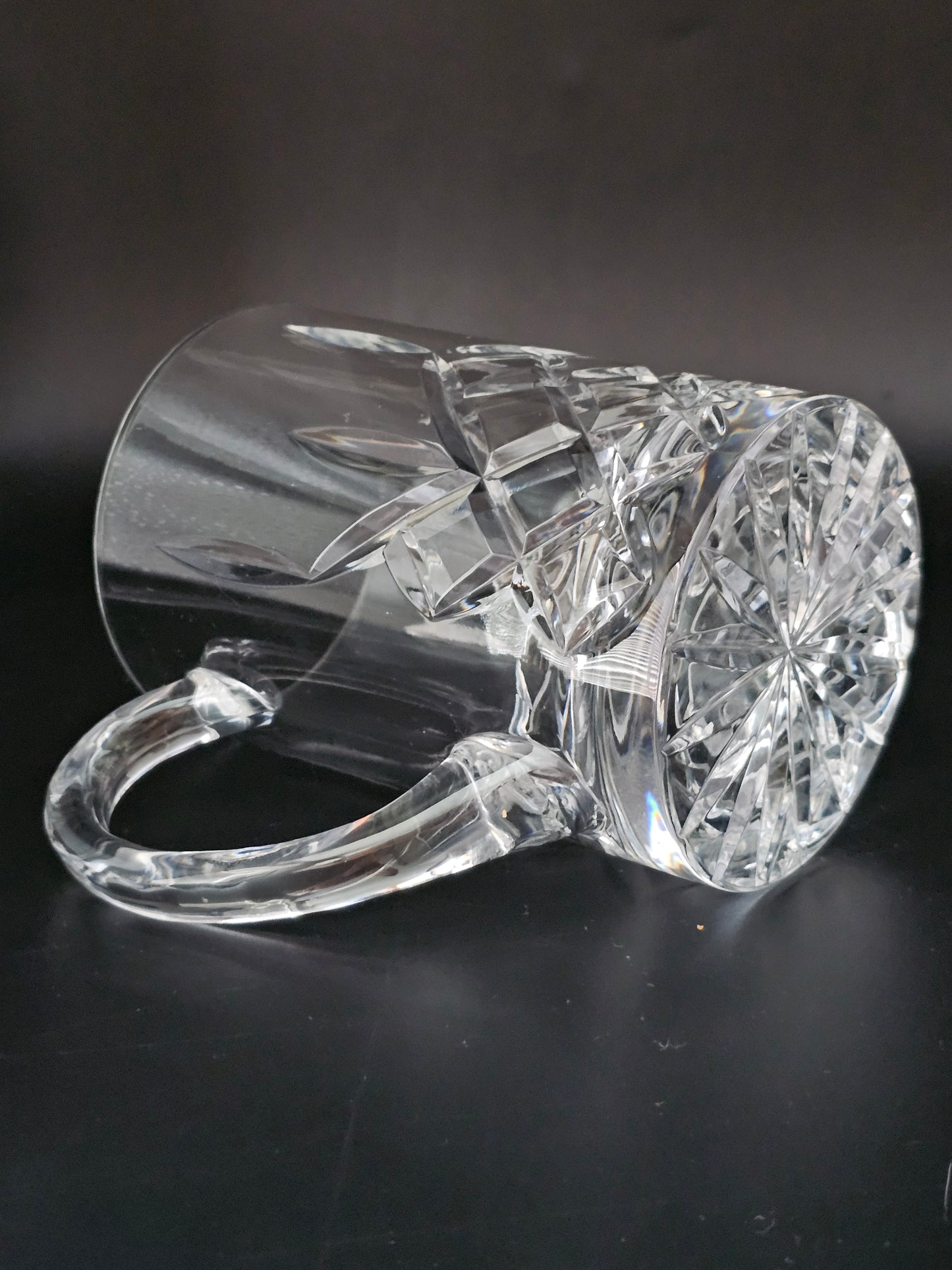 Large Galway Irish Crystal Tankard