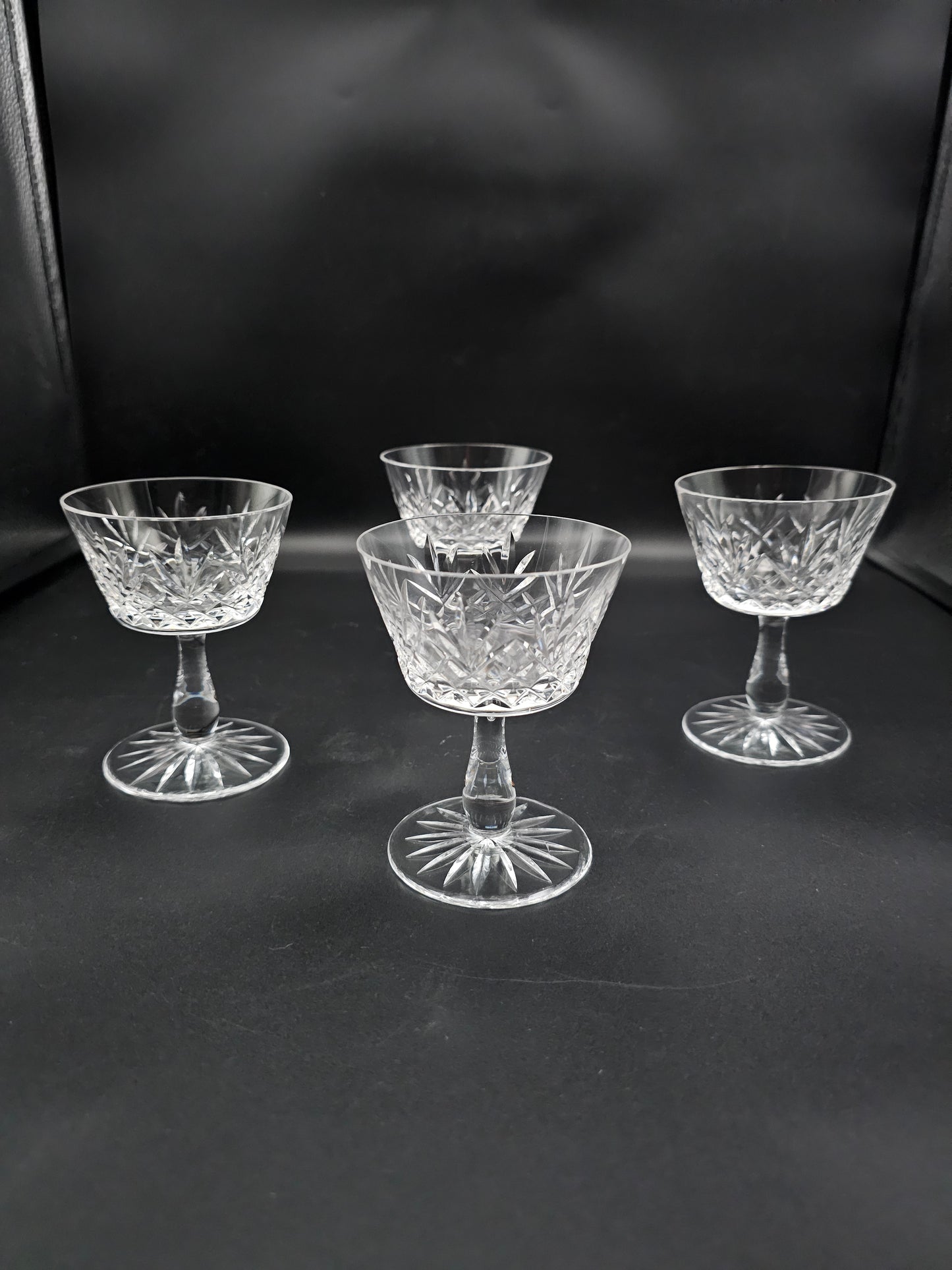 Set of 4 Crystal Champagne Coupes 125ml