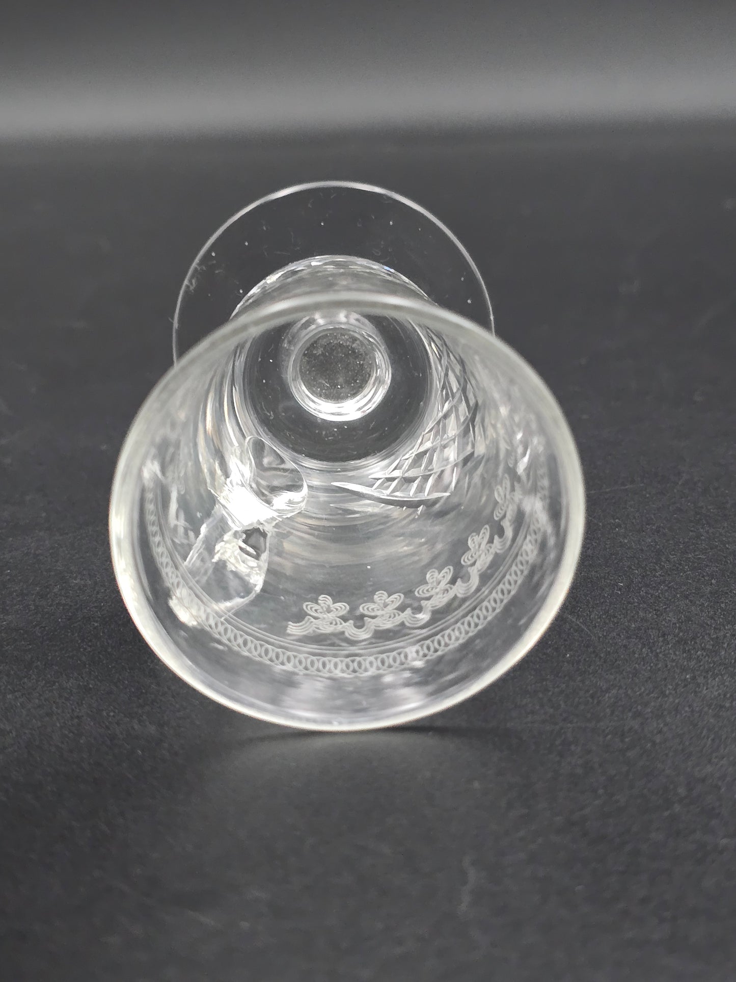 Set of 4 Lady Hamilton Pall Mall Crystal Custard cups. 75ml