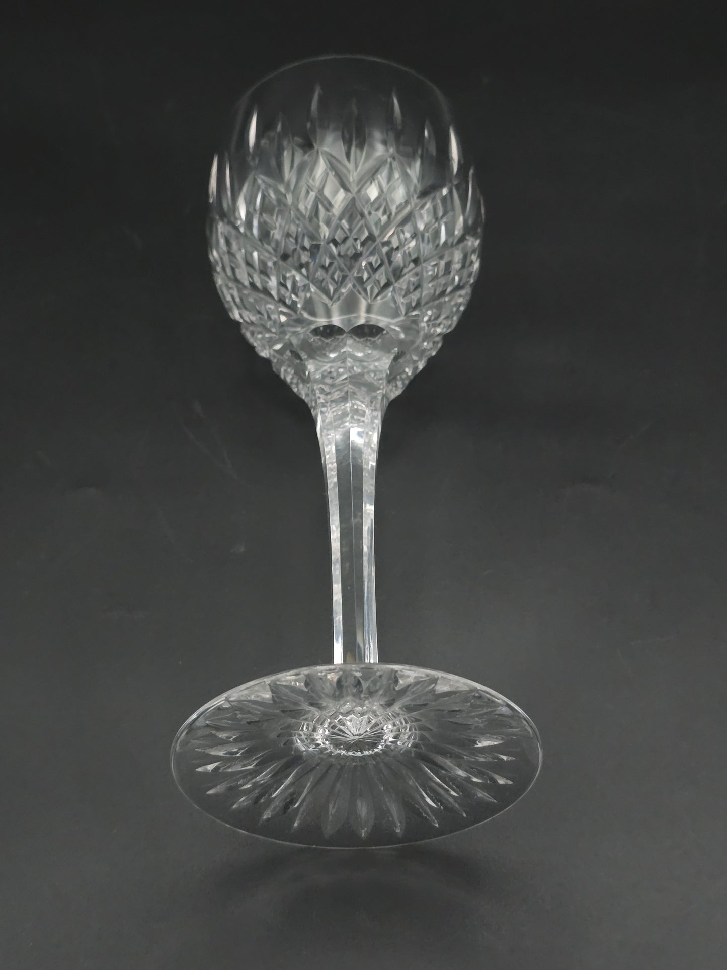 Set of 4 Large Stuart Crystal Shaftesbury pattern wine glasses 325ml